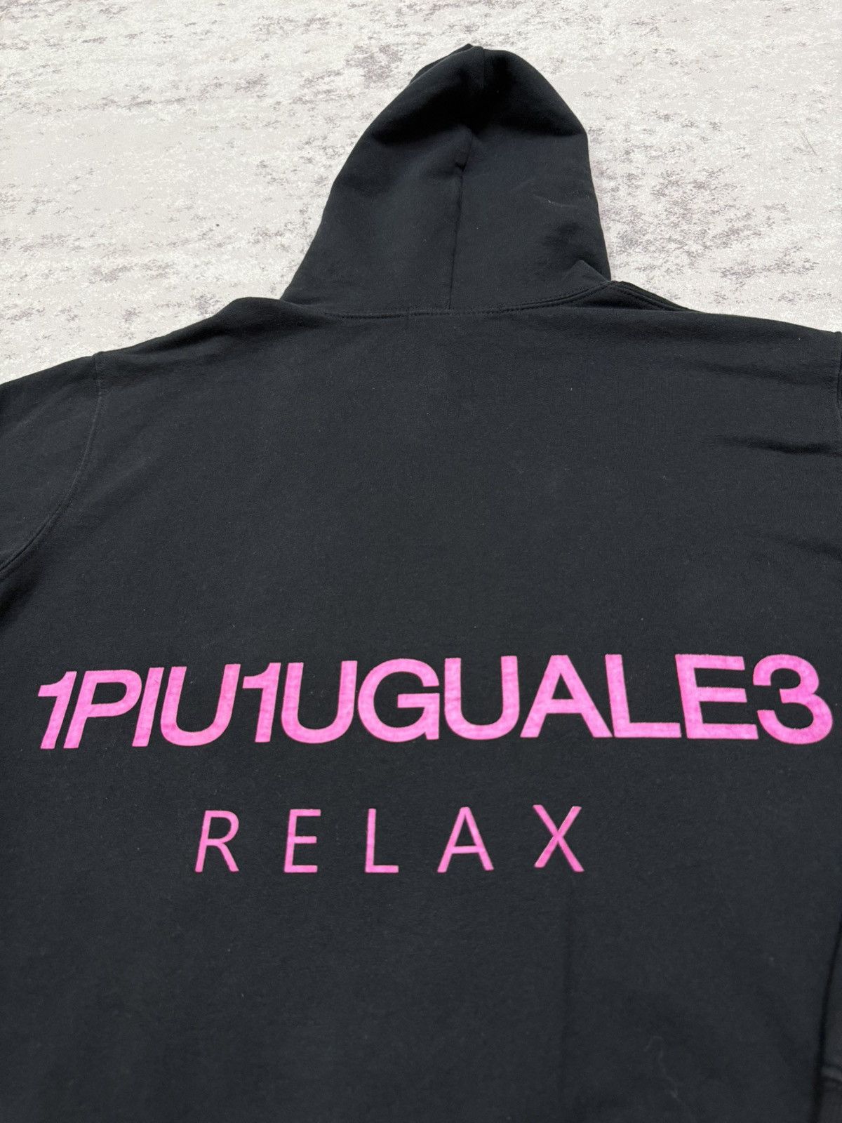 Japanese Brand 1PIU1UGUALE3 pink word pullover sweater hoodie Size US L / EU 52-54 / 3 - 6 Thumbnail