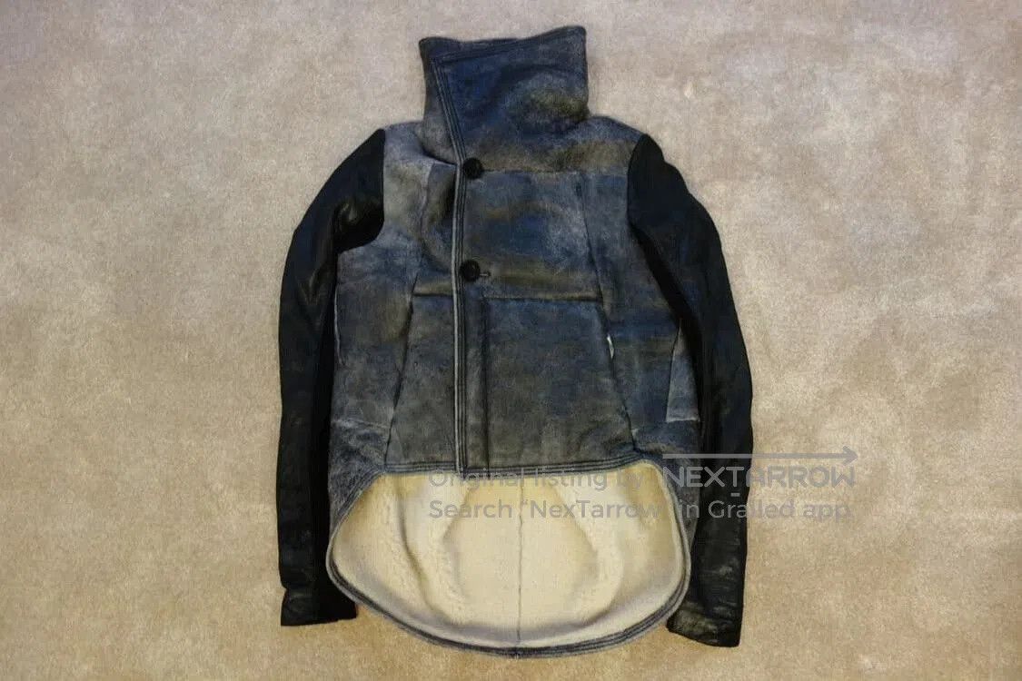 Rick Owens Rick Owens Theseus Wool Leather Jacket. Size US M / EU 48-50 / 2 - 1 Thumbnail