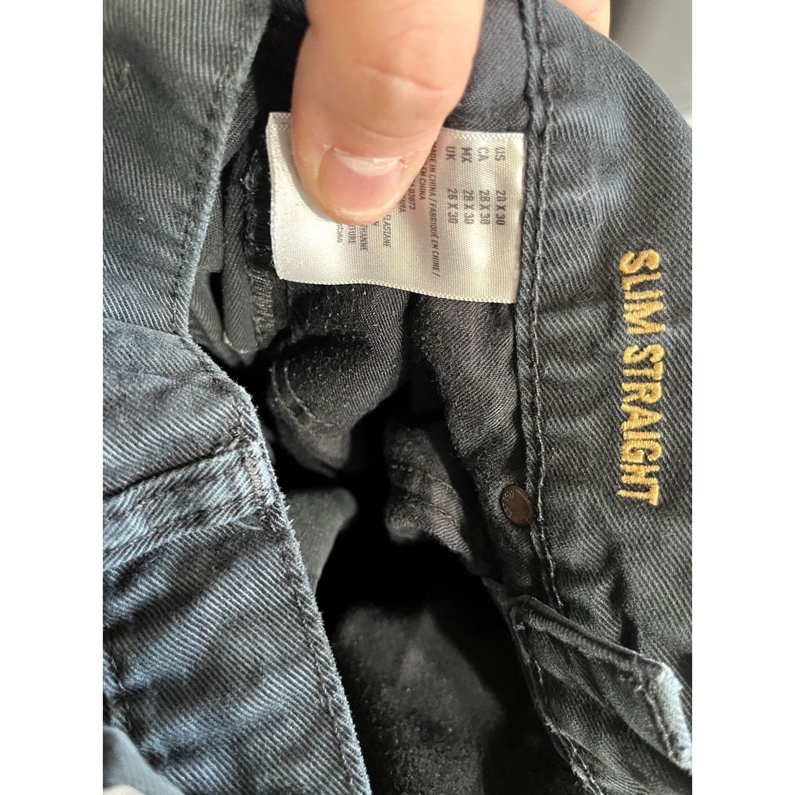 American Eagle Outfitters Mens American Eagle Jeans Slim Straight Black 28 x 30 Size 28 Slim Regular Inseam 30 Mens Jeans Black Straight Slim Core Flex Size US 28 / EU 44 - 6 Thumbnail