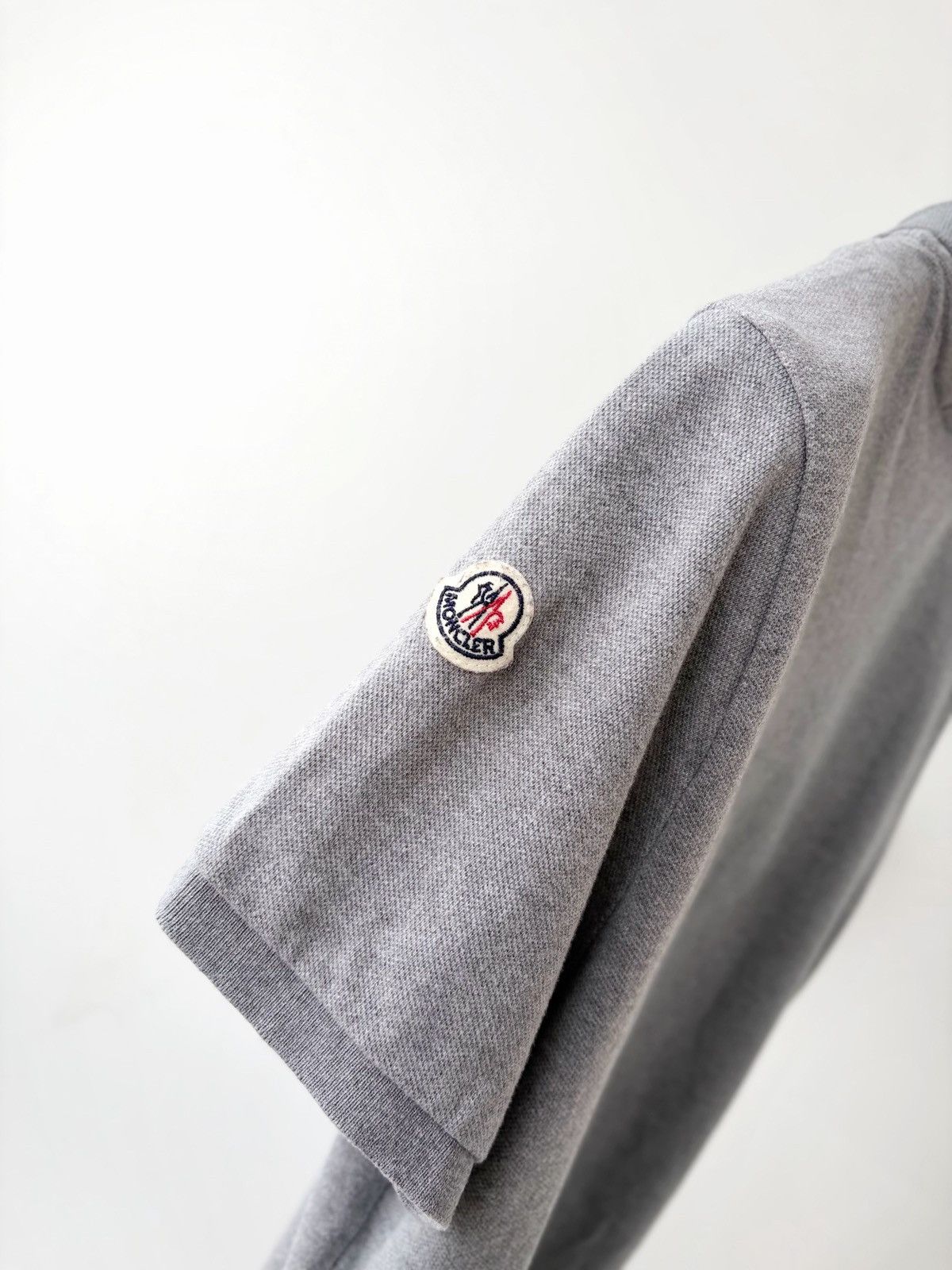 Moncler Moncler Maglia Polo Manica Corta Grey Polo Shirt Men’s SZ M Size US M / EU 48-50 / 2 - 6 Thumbnail