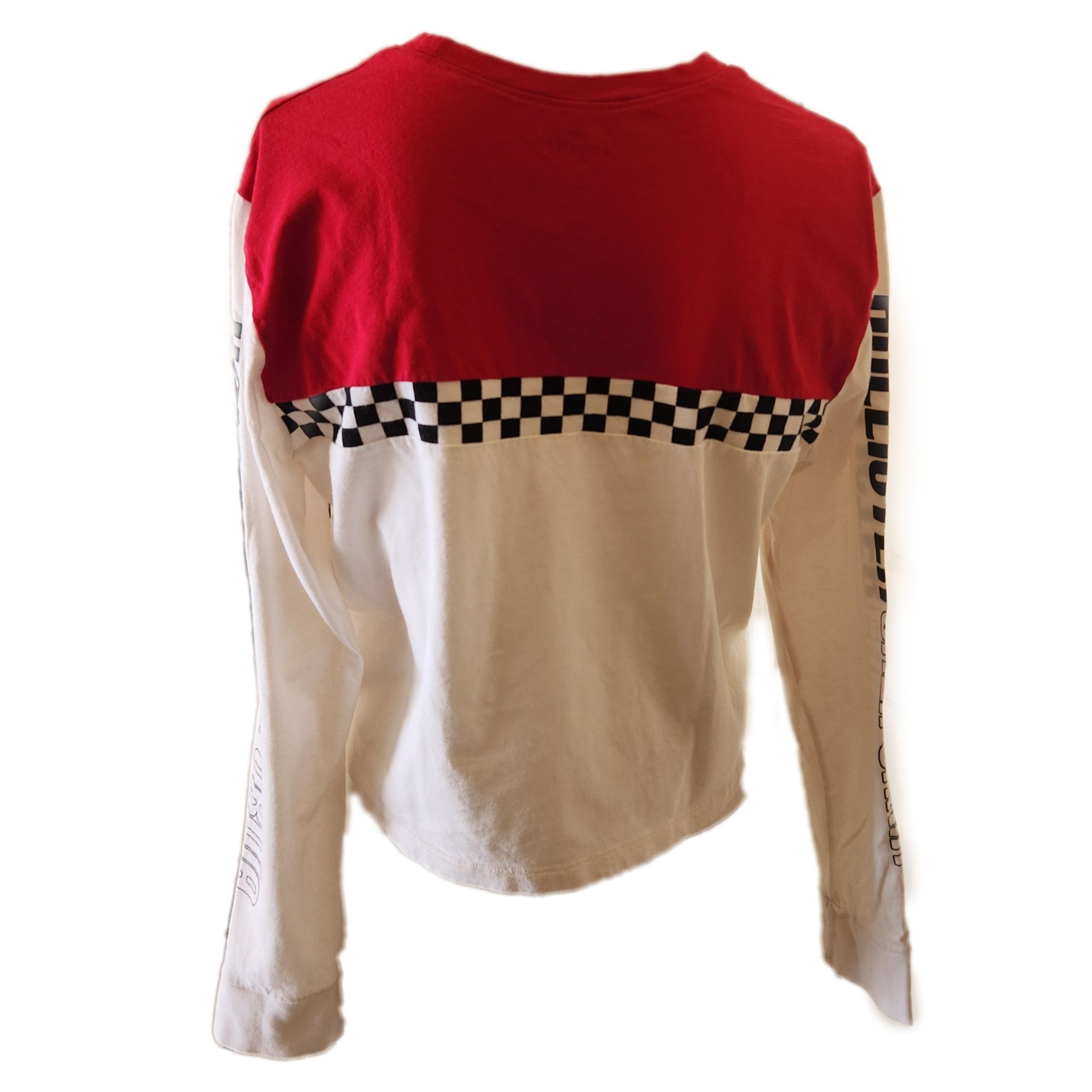 Hollister Hollister crop top long sleeve t-shirt red white black racer Size S / US 4 / IT 40 - 4 Thumbnail