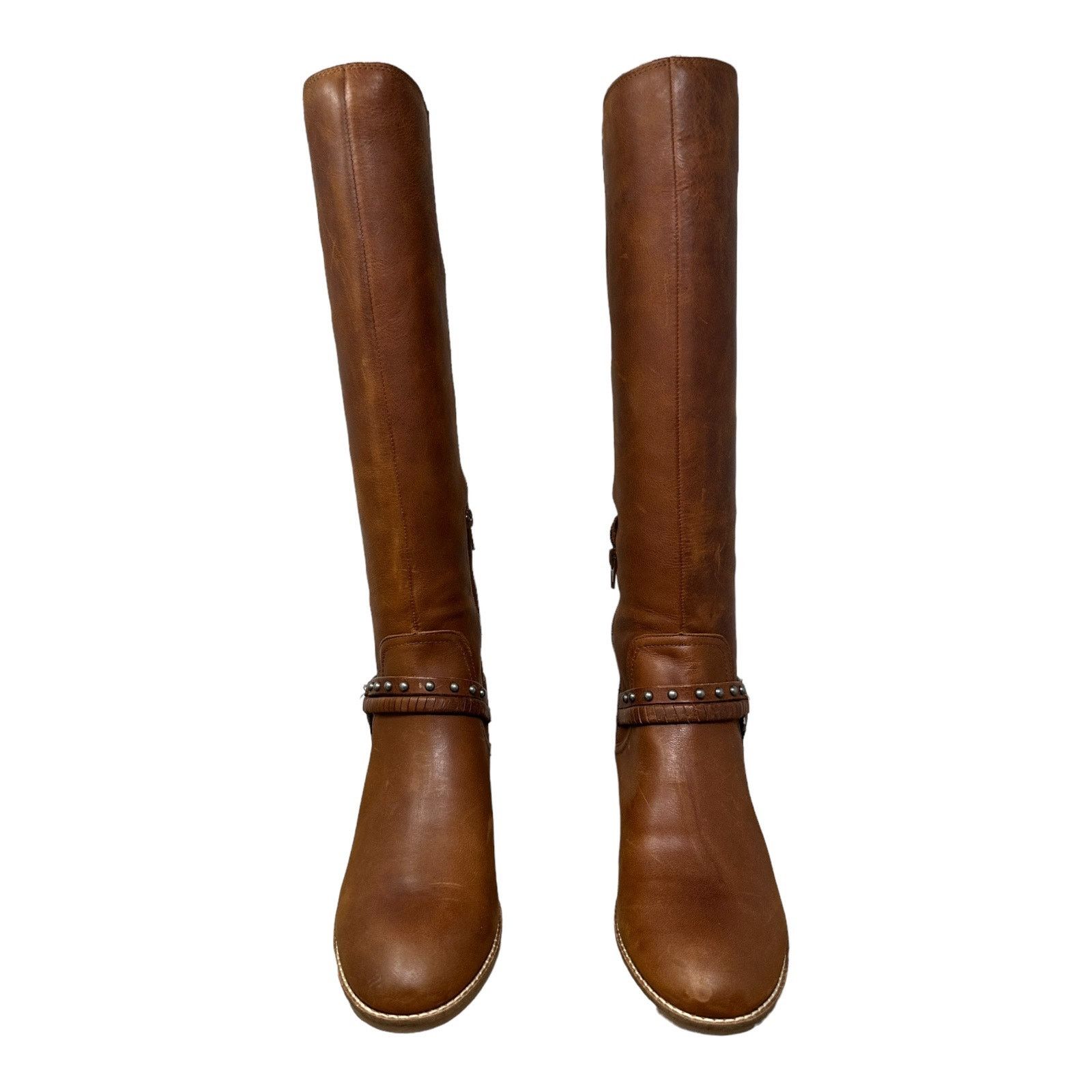 Lucky Brand Lucky Brand Brown Leather Karesi Equestrian Boot size 9.5 Size US 9.5 / IT 39.5 - 11 Thumbnail