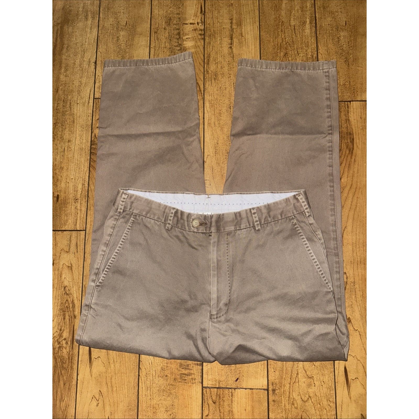 Peter Millar Peter Millar Slim Chino Pants 32x28 Khaki Golf Casual Size US 32 / EU 48 - 2 Thumbnail