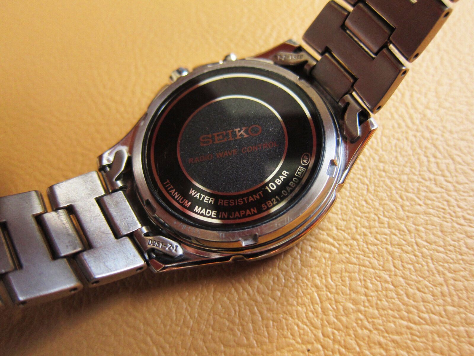 Seiko SEIKO 5B21-0AB0 Radio Wave Control Titanium Men's Watch JDM Size ONE SIZE - 9 Thumbnail