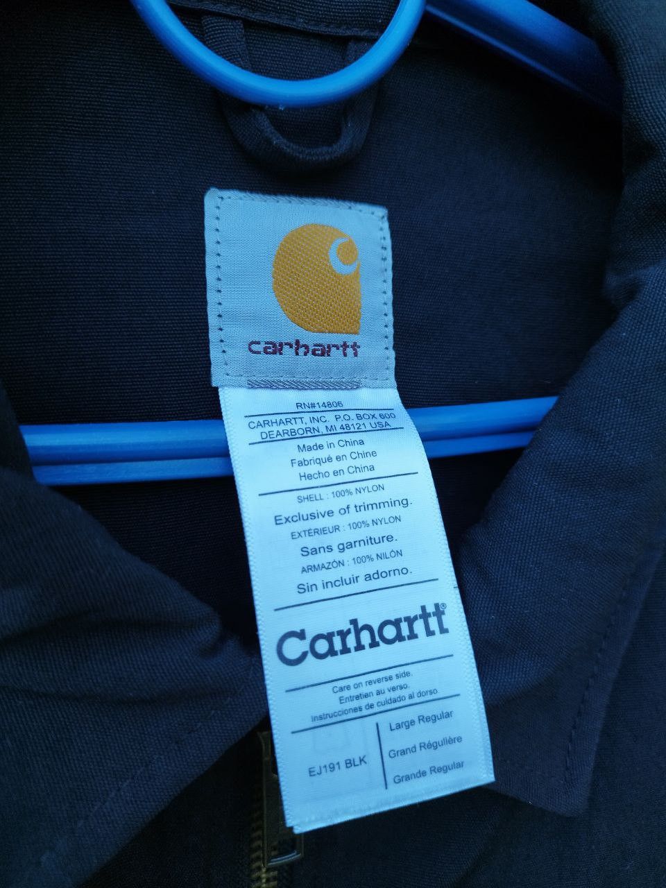 Carhartt Y2K Carhartt Black Light Nylon Jacket Large Streetwear Size US L / EU 52-54 / 3 - 18 Thumbnail