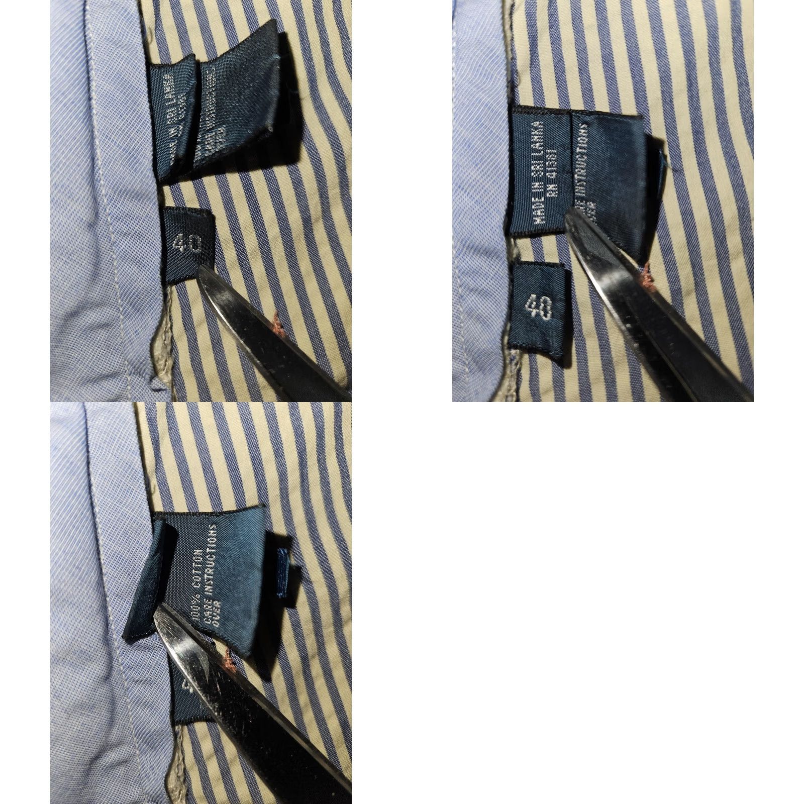Polo Ralph Lauren Polo Ralph Lauren Shorts Mens 40 Blue Stripe Cotton Chino Classic Fit Casual Size US L / EU 52-54 / 3 - 8 Thumbnail