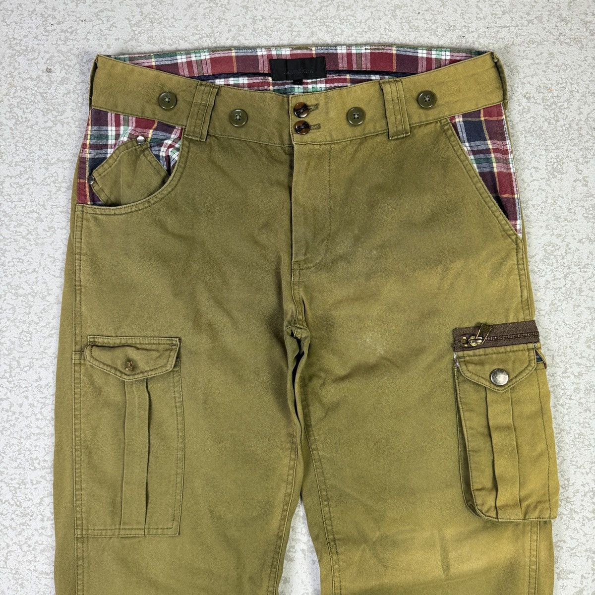 Japanese Brand × Seditionaries Tielocken Faded Cargo Pant Punk Style Size US 32 / EU 48 - 2 Thumbnail