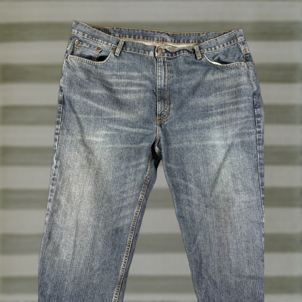 Levi's Levi’s 550 Jeans Mens 44X32 Blue Denim Whisker Wash Straight Leg Pockets 90s Retro Size US 44 / EU 60 - 1 Thumbnail