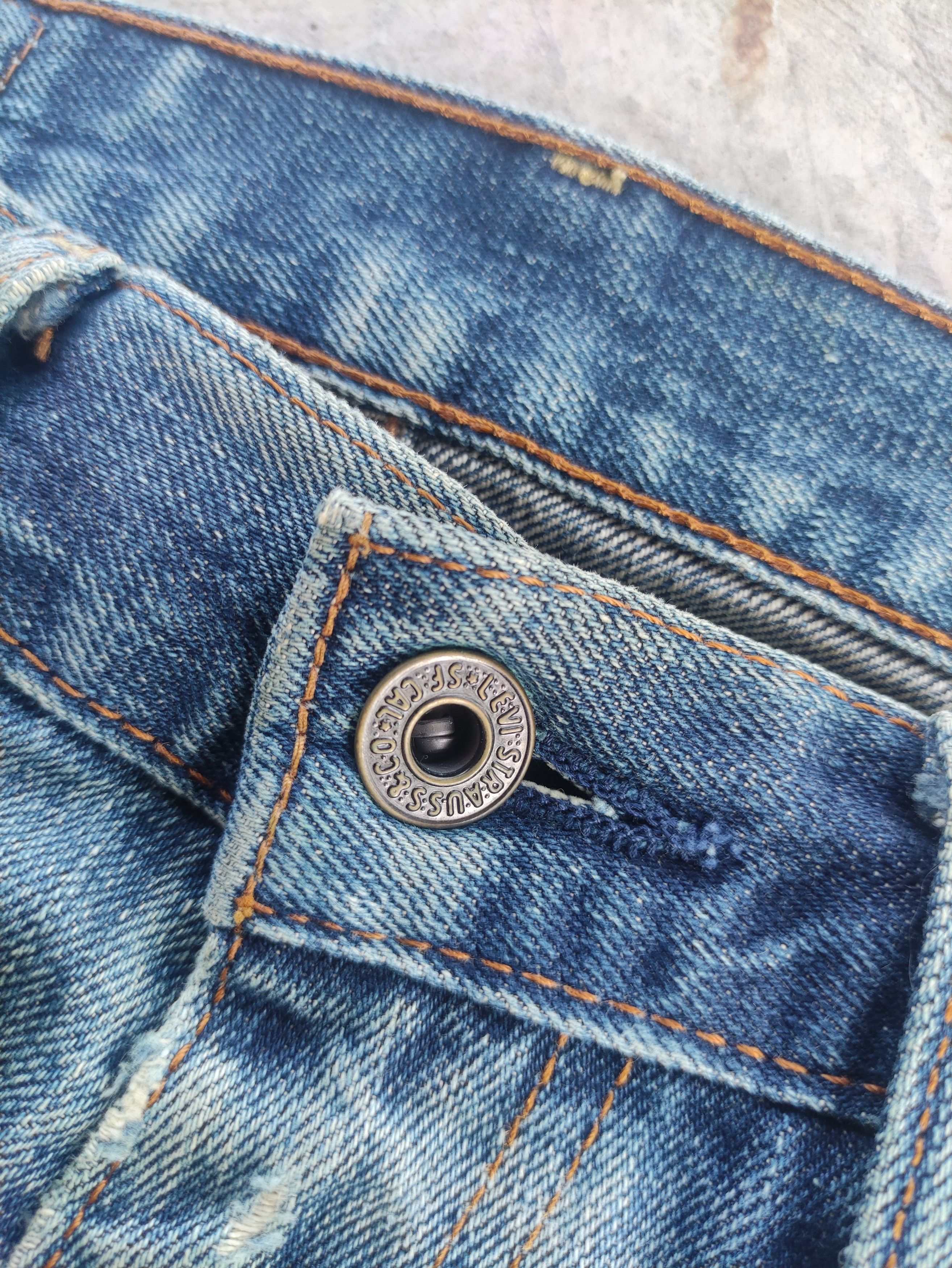 Japanese Brand Vintage Levis Japan Jean Distressed Faded Denim Pants Size US 30 / EU 46 - 6 Thumbnail
