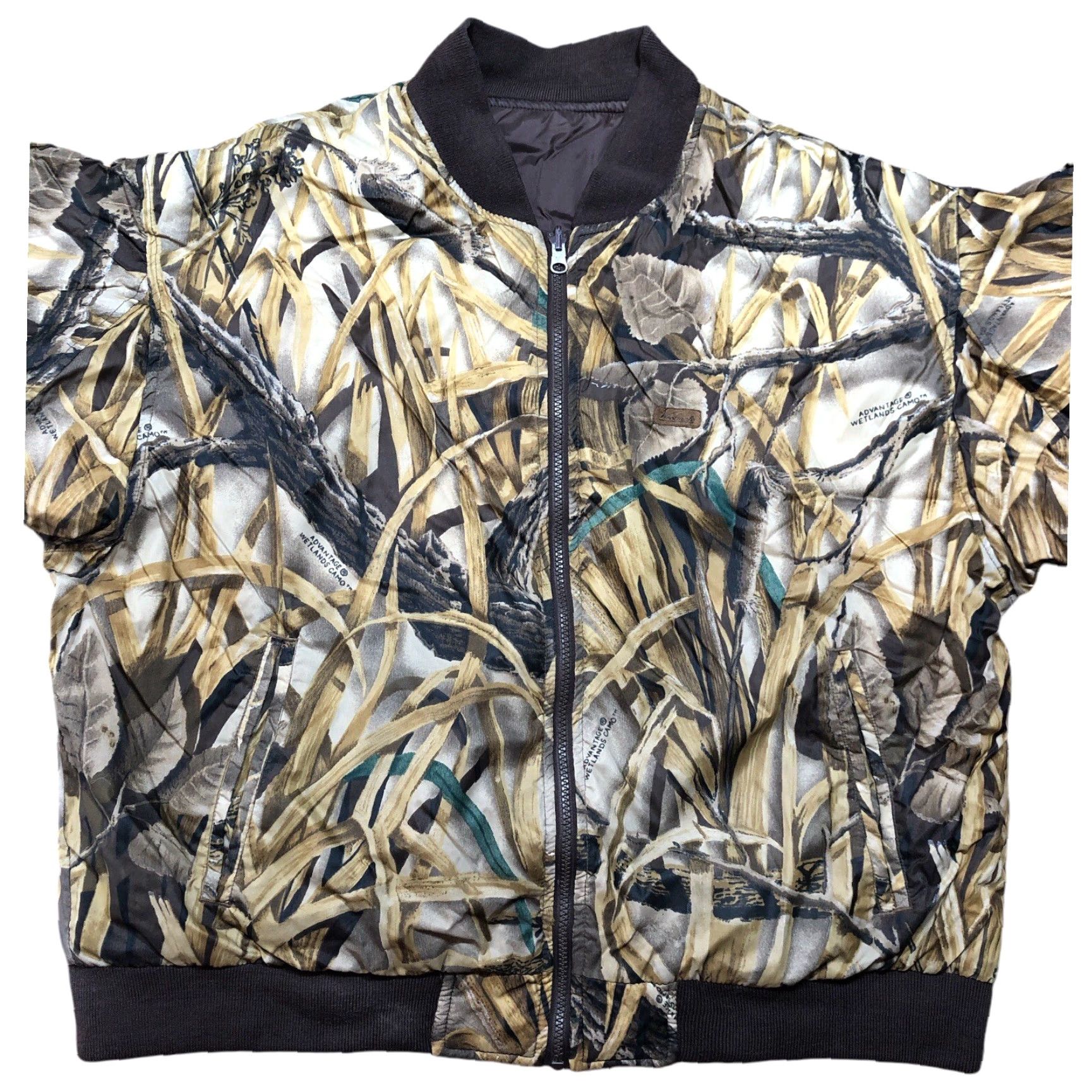 Vintage VINTAGE Woolrich Jacket Mens Large Camouflage Nylon Hooded Bomber Coat with Stand-Up Collar, 90s Grunge Outdoor Hunting Size US L / EU 52-54 / 3 - 2 Thumbnail
