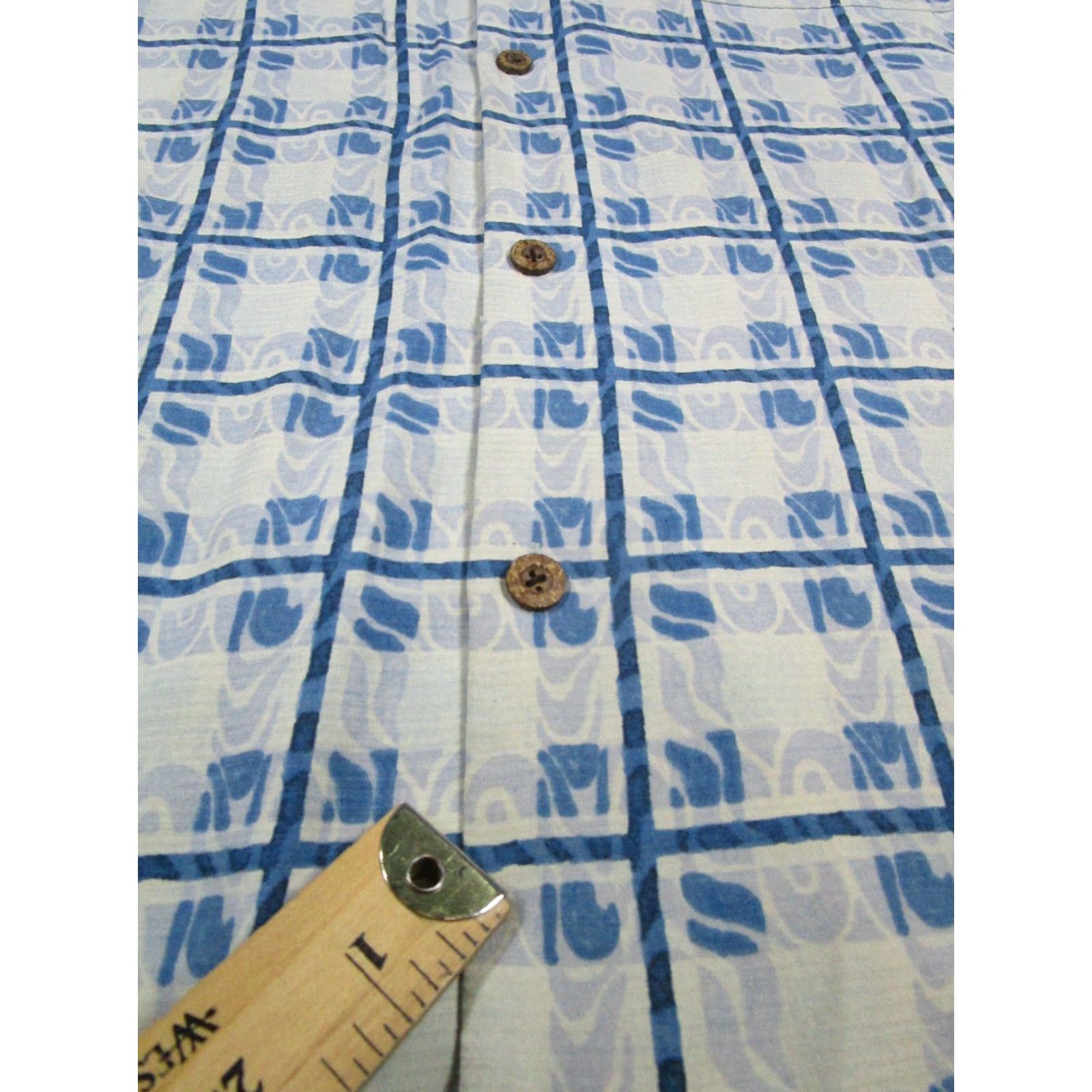 Tommy Bahama Tommy Bahama Shirt Mens 2XL Blue Silk Button-Up Collar Spread Short Sleeve Geometric Pattern Size US XXL / EU 58 / 5 - 5 Thumbnail