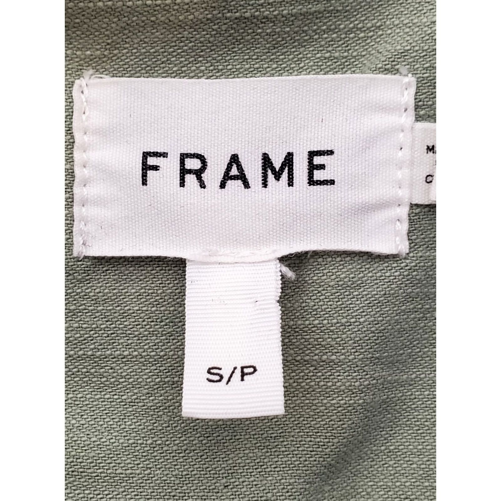 Frame FRAME Cargo Denim Blue/Green Shirt Jacket LSJKCMX207 Women's S Size S / US 4 / IT 40 - 6 Thumbnail
