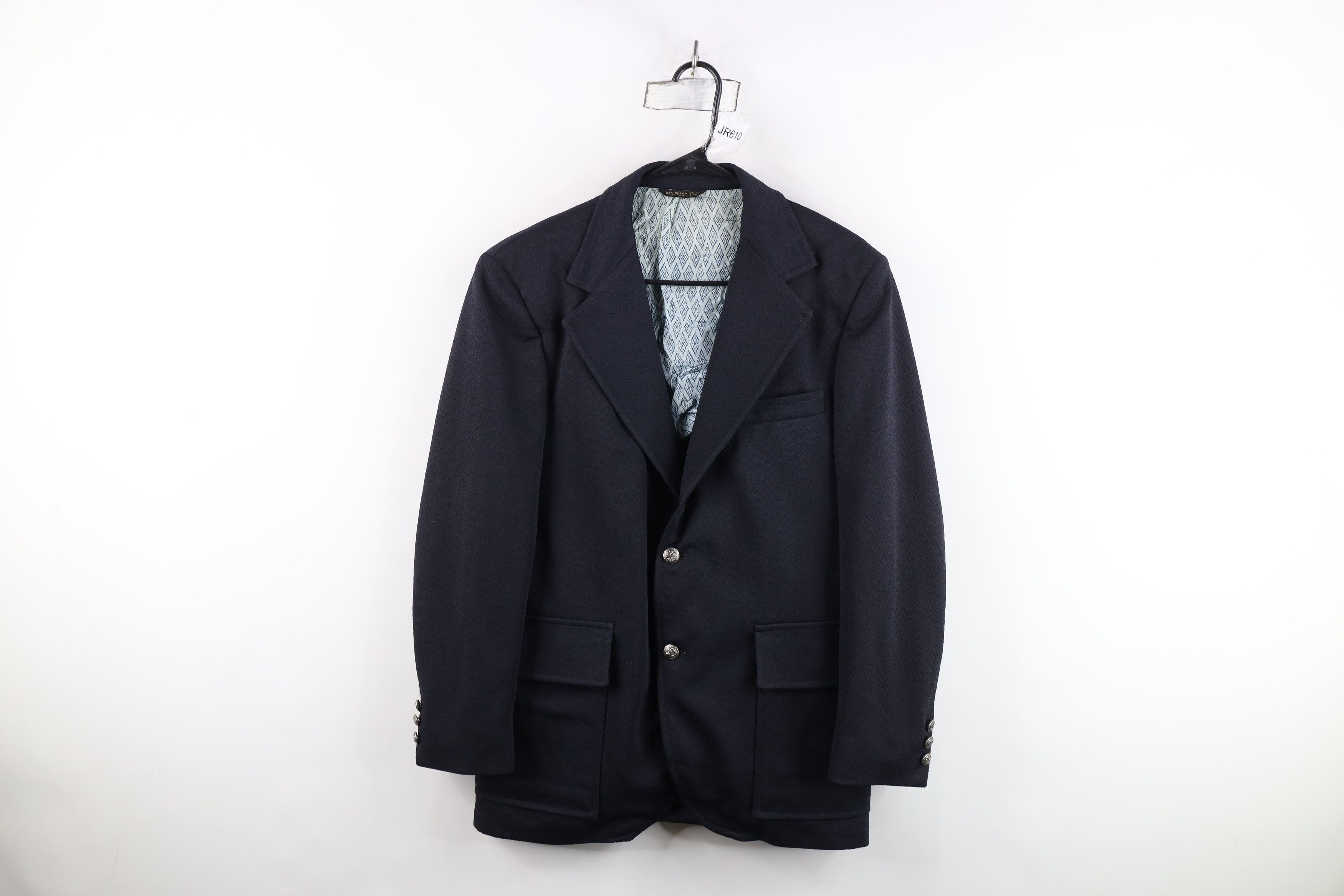 Vintage Vintage 60s 70s Streetwear Herringbone Blazer Jacket USA Size US XL / EU 56 / 4 - 1 Thumbnail