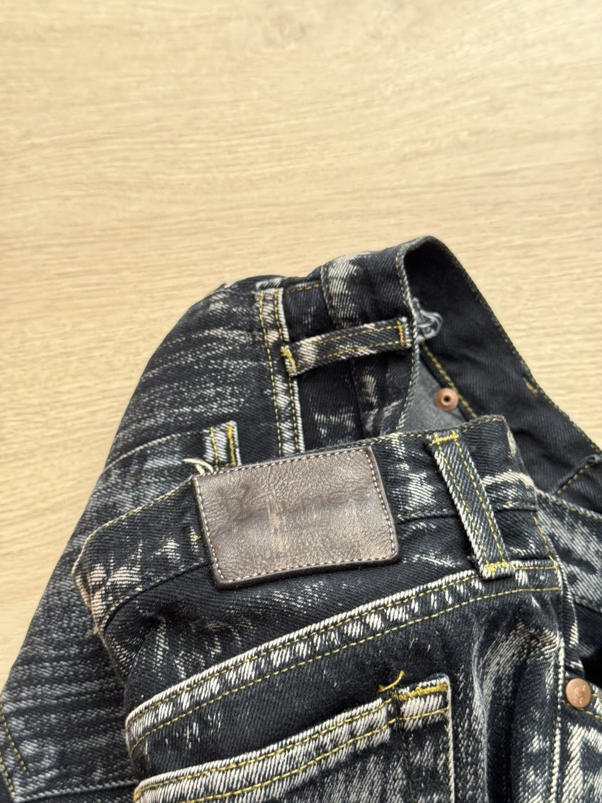 Japanese Brand Vintage Avant Garde Japanese Archival y2k Bootcut Pants Size 27" / US 4 / IT 40 - 4 Thumbnail