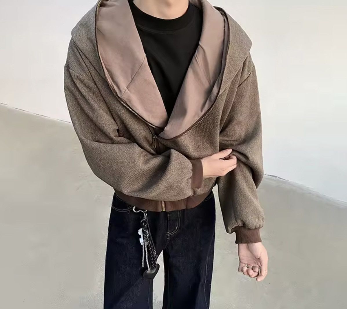 Japanese Brand 2 way Zip Outer Hoodie Size US XXL / EU 58 / 5 - 3 Thumbnail