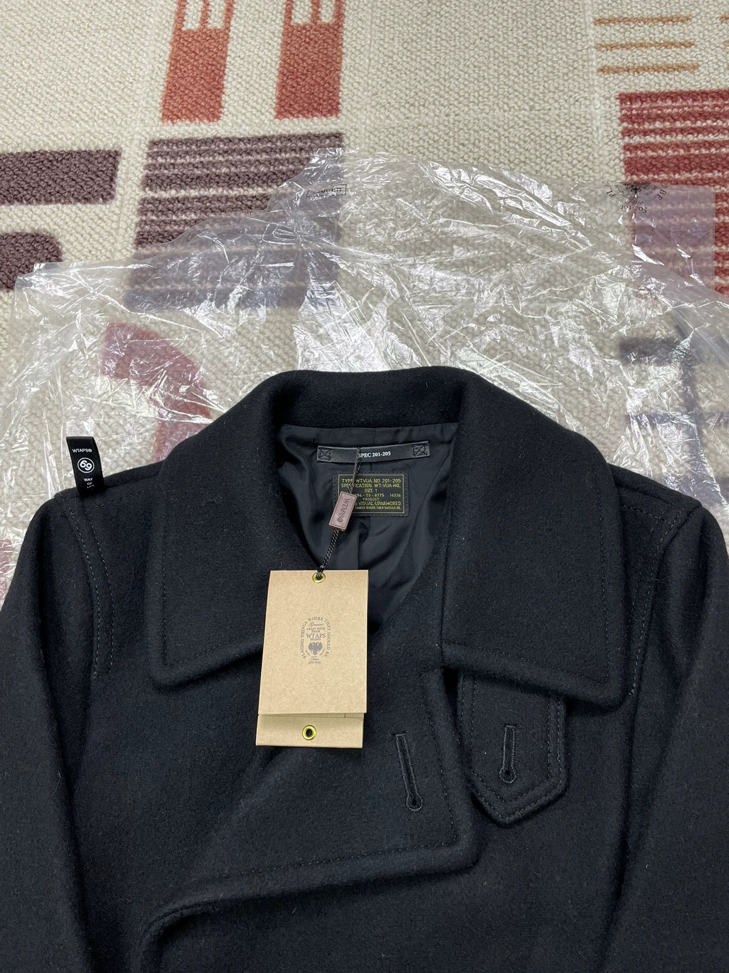Wtaps WTAPS BLACK WATCH COAT Wool Slim S (new, gold label) Size US S / EU 44-46 / 1 - 5 Thumbnail
