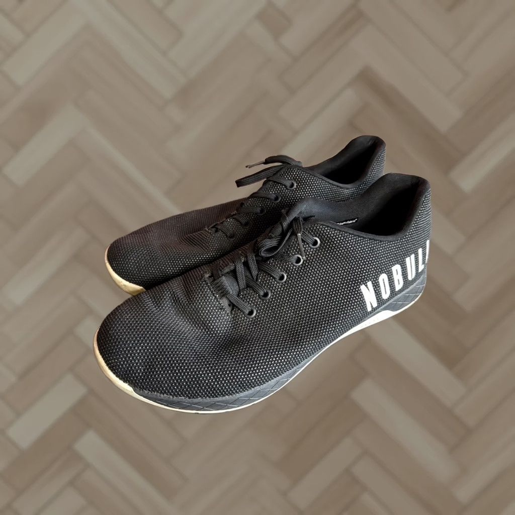 Vintage NOBULL Black Solid Low Top Athletic Sneakers Lace Up Men’s Shoes 13 Size US L / EU 52-54 / 3 - 1 Thumbnail