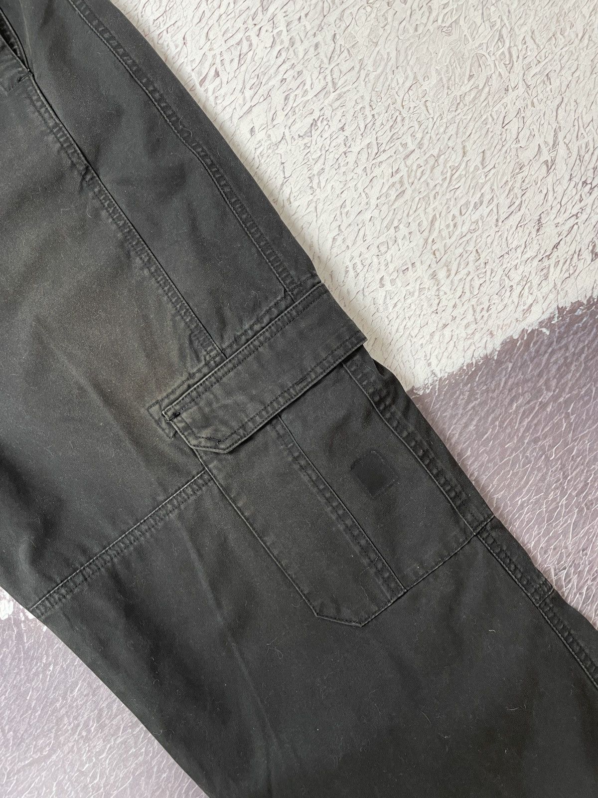 Guess × Vintage Guess USA vintage black faded utility cargo wide pants Size US 36 / EU 52 - 9 Thumbnail