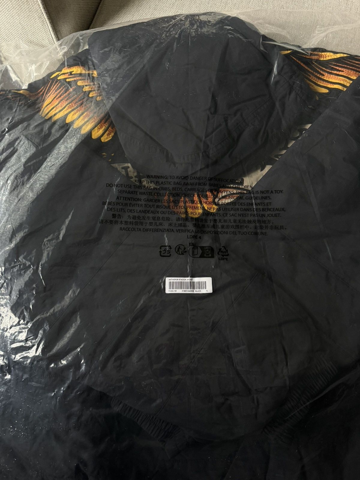 Antihero × Supreme Supreme FW25 ANTIHERO Stadium Jacket Size XL DS Size US XL / EU 56 / 4 - 5 Thumbnail