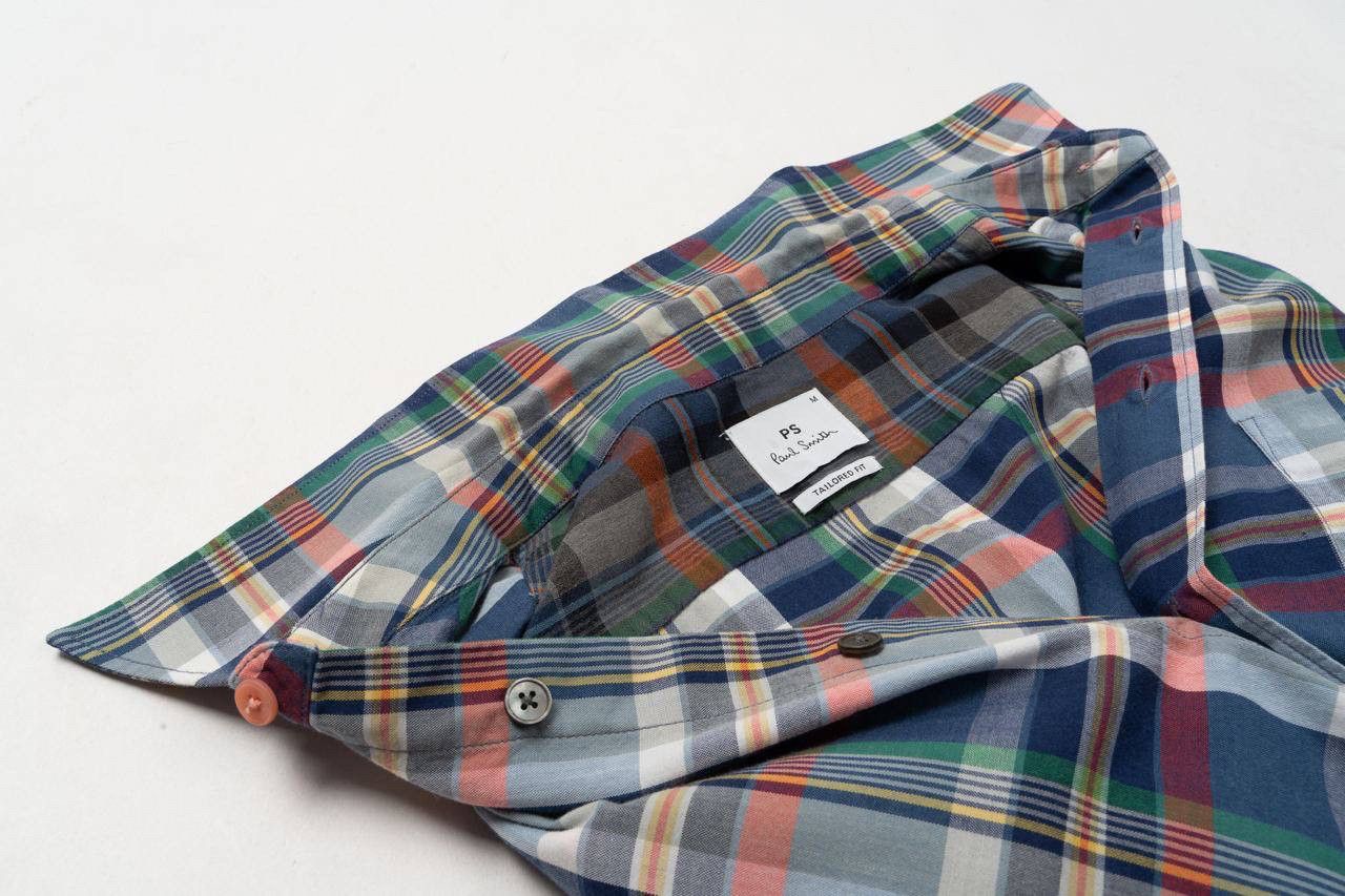 Paul Smith 🔵PS PAUL SMITH Tailored Fit Checked Plaid Shirt Size US M / EU 48-50 / 2 - 17 Thumbnail