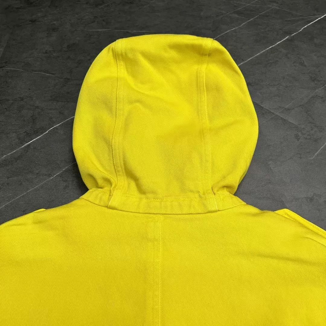 Dior Dior Yellow Hooded Denim Work Jacket Size US M / EU 48-50 / 2 - 4 Thumbnail