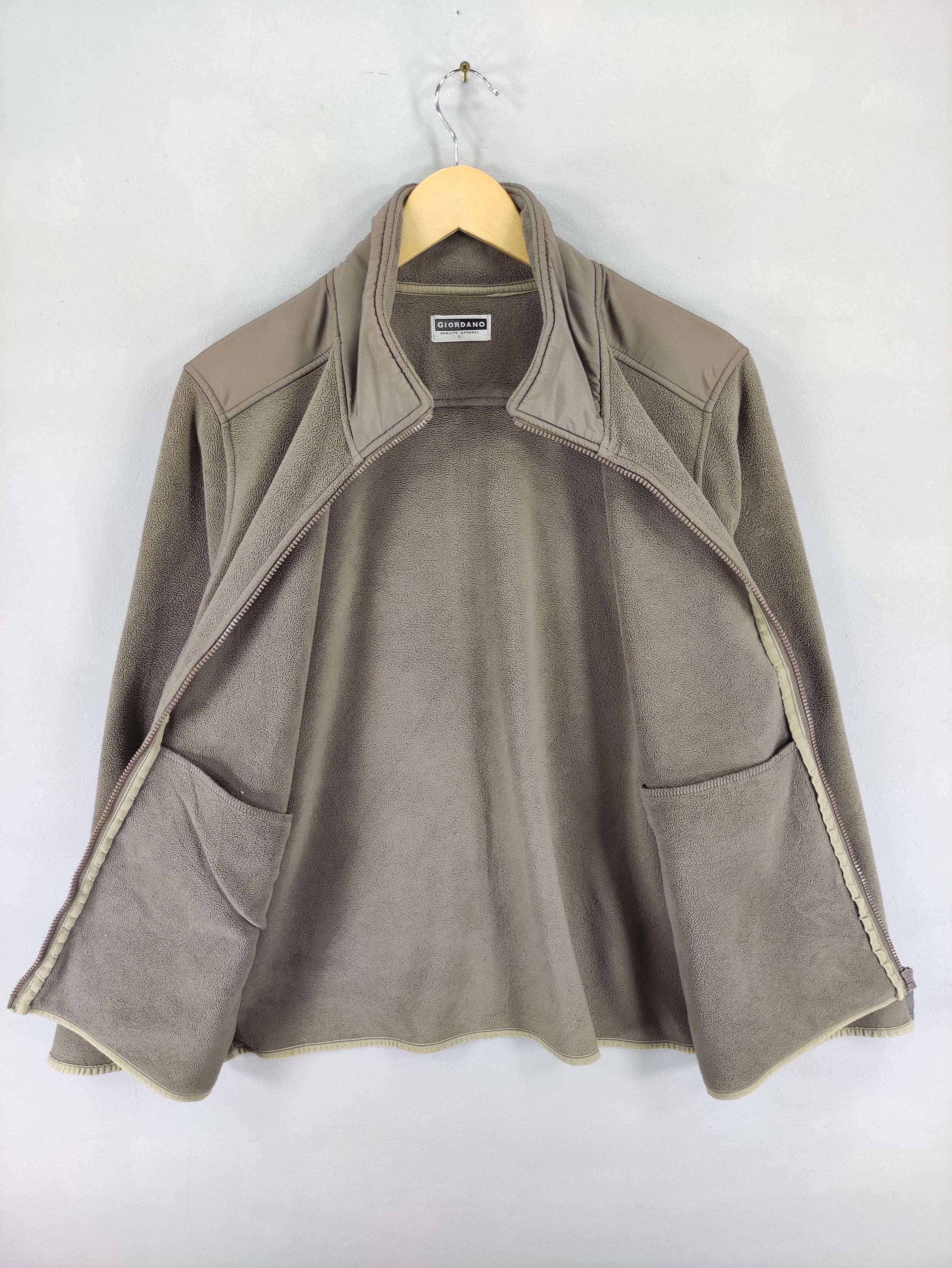 Giordano Vintage Giordano Fleece Sweater Jacket Zipper Size US L / EU 52-54 / 3 - 3 Thumbnail