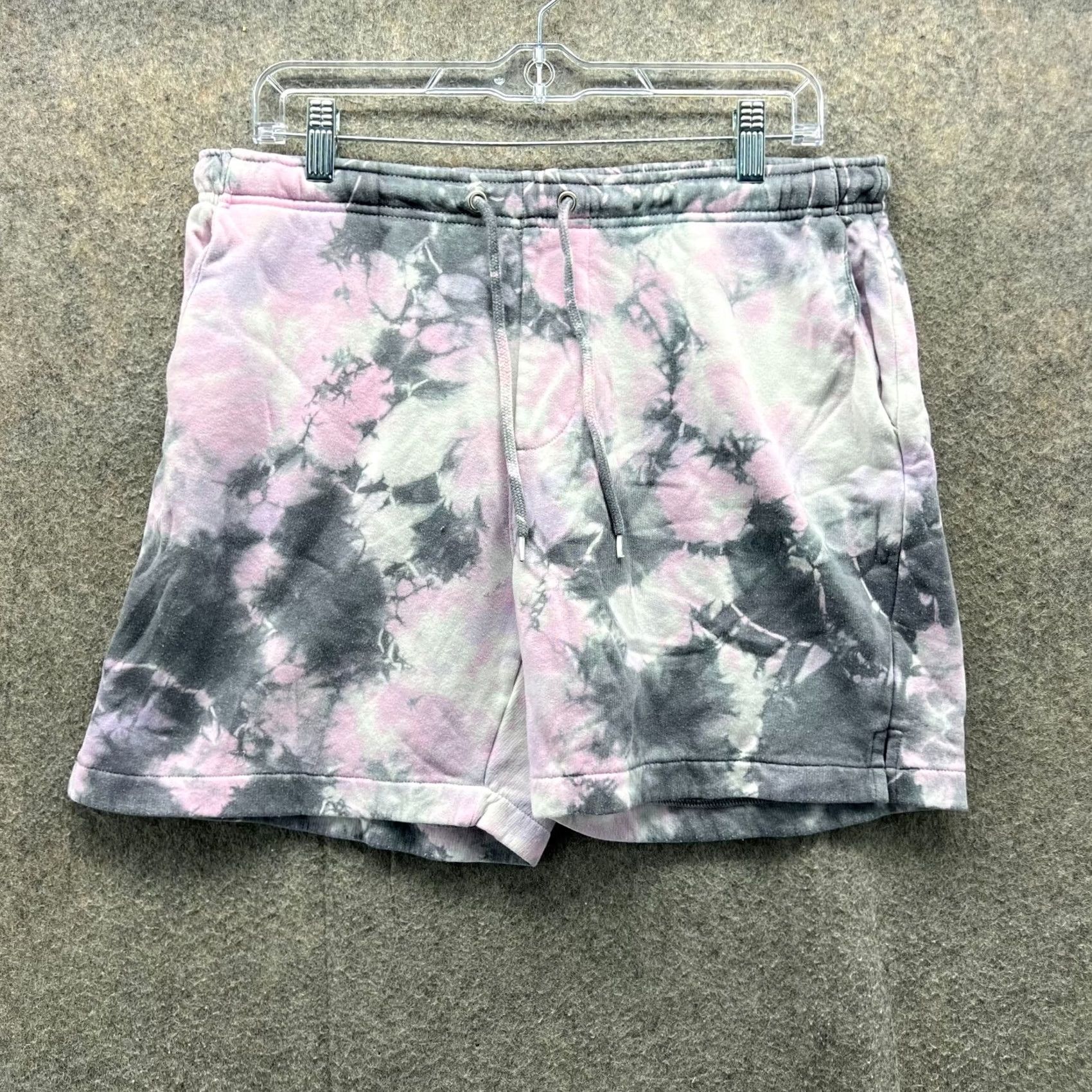 Pacsun Pacsun Shorts Womens Medium Pink Elastic Waist Fleece Drawstring Tie Dye Cotton Size 32" / US 10 / IT 46 - 2 Thumbnail