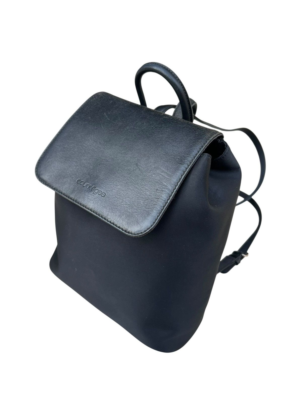 Courreges Vintage Couregess Hybrid Leather Nylon Mini Backpack Size ONE SIZE - 21 Thumbnail