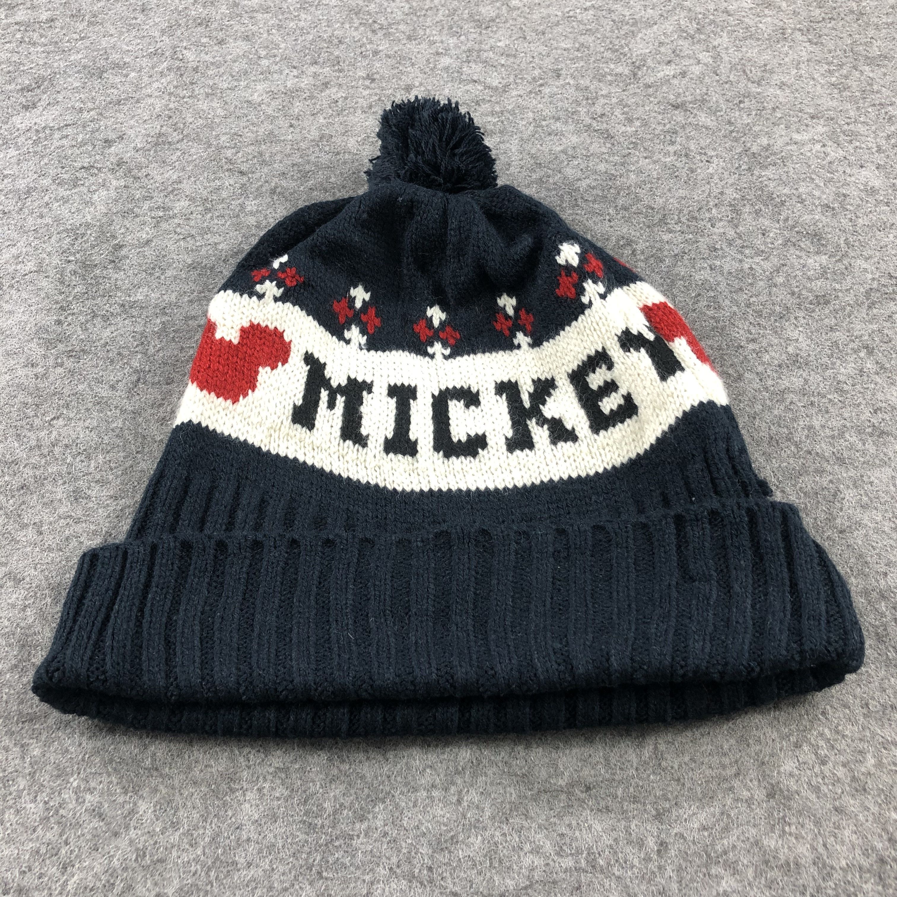 Mickey Mouse Mickey Bobble Beanie Snowcap Snow Hat B413 Size ONE SIZE - 3 Thumbnail