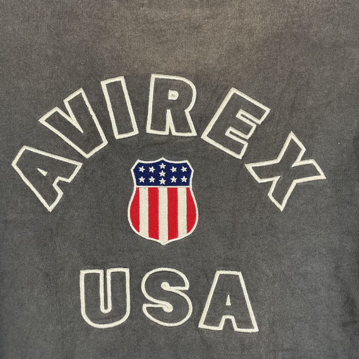 Avirex × Vintage 🔥Trash🔥Avirex Embroidered Big Logo Crash Sun Faded Tee Size US XL / EU 56 / 4 - 2 Thumbnail