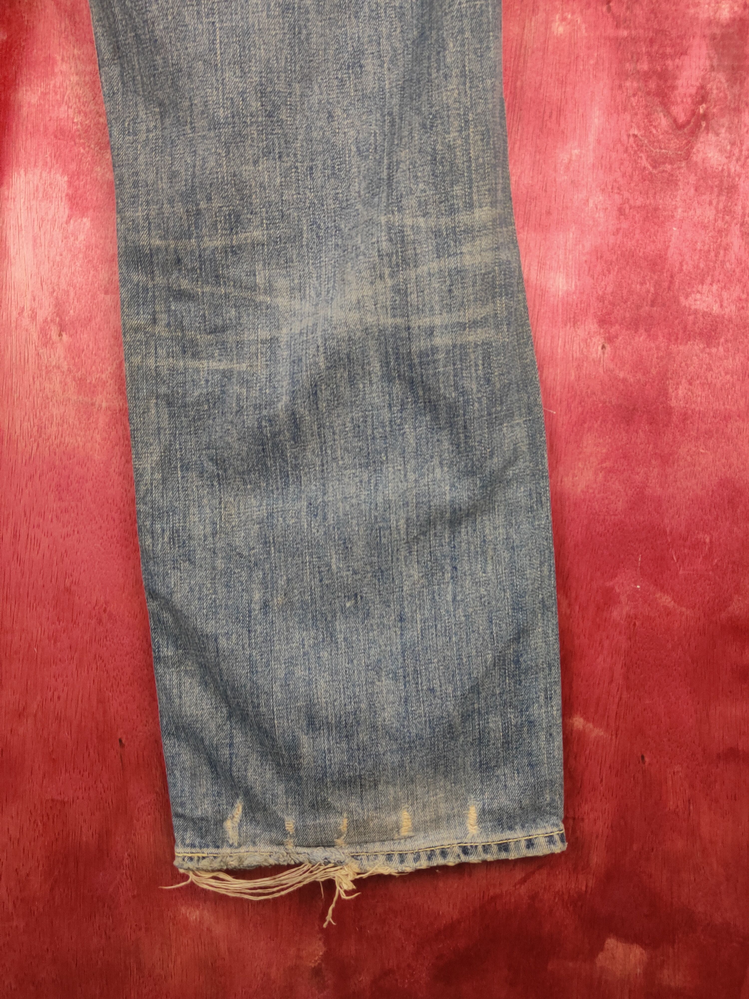 Abercrombie & Fitch Abercrombie &Fitch baggie Faded Ripped Jeans #S1649 Size US 31 - 12 Thumbnail