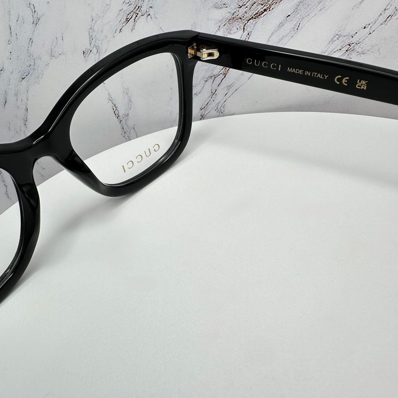 Gucci New GUCCI Eyeglasses Black Square GG Logo Red Green Web Size ONE SIZE - 9 Thumbnail