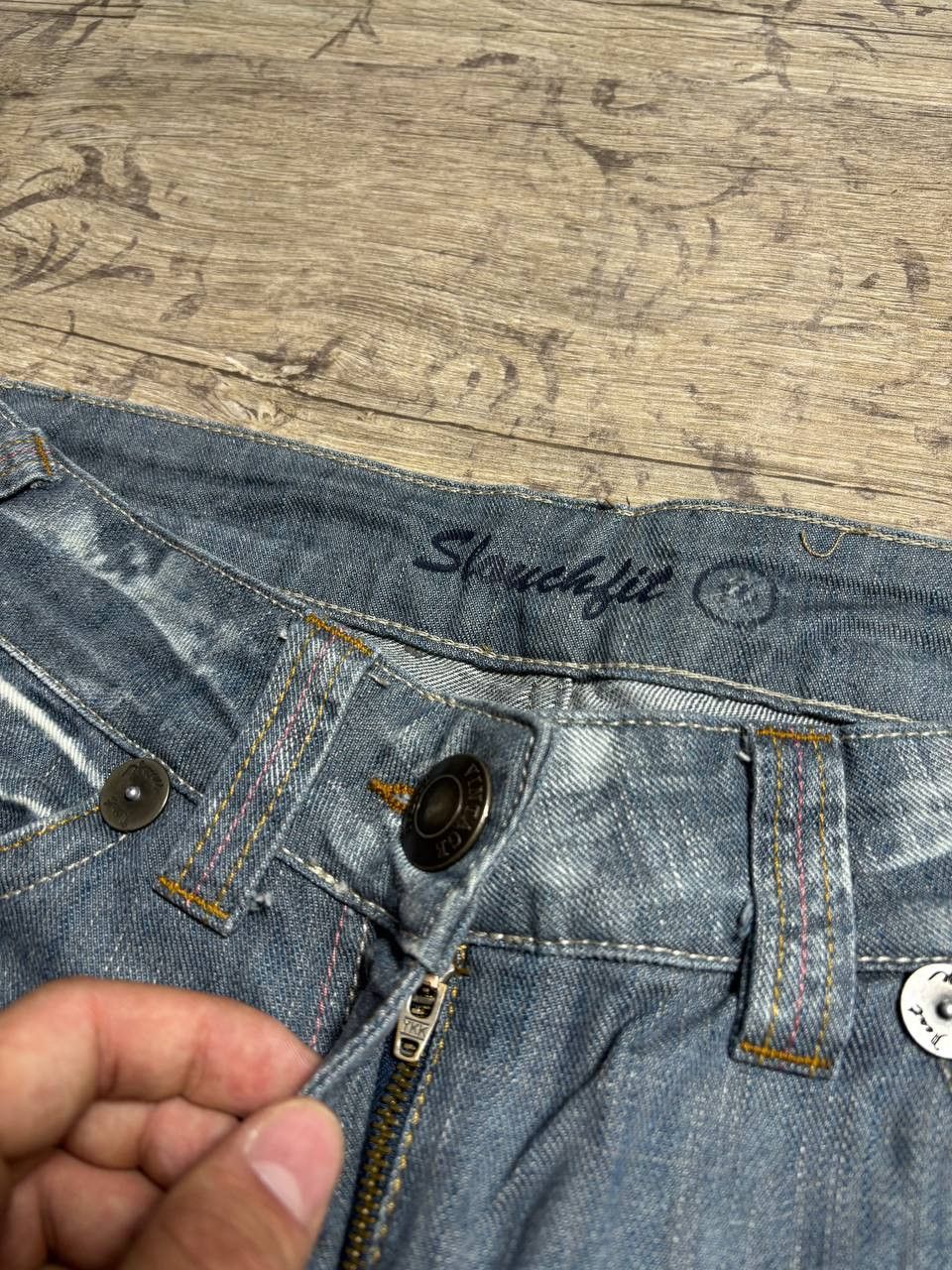 GOSTAR DE FUGA 2000's Flare GOA LGB type! Y2K Japan Denim Jeans Size US 31 - 7 Thumbnail