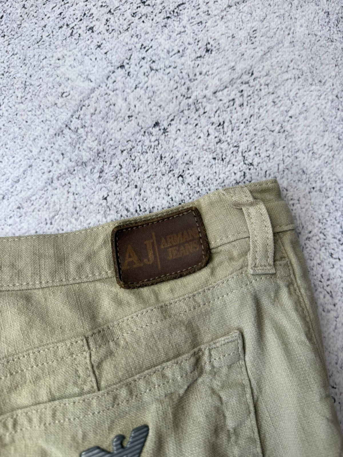 Armani Vintage Armani Jeans Linen Pants Metal Logo Old Money Size US 32 / EU 48 - 6 Thumbnail