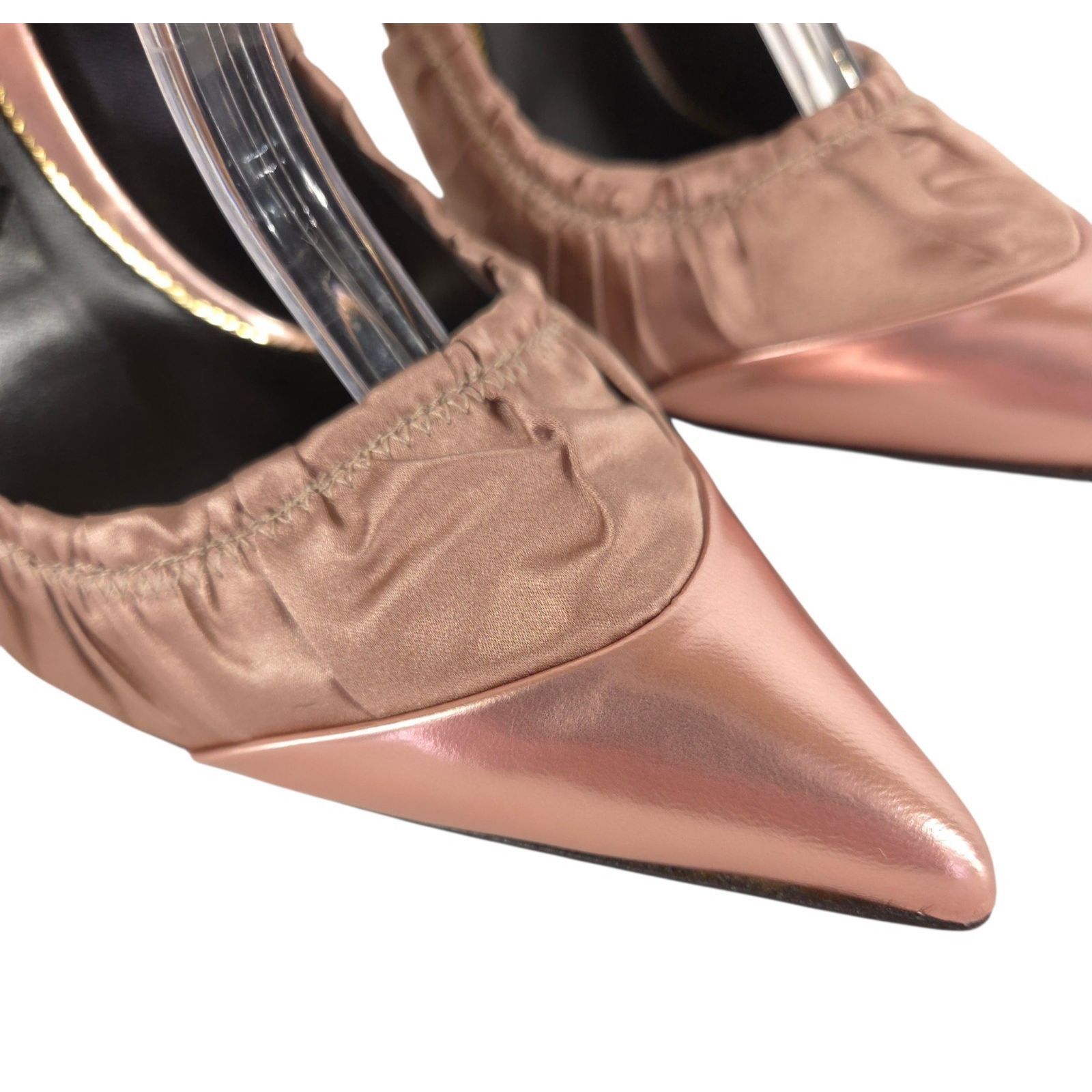 Tom Ford Tom Ford Ruched Silk Tie Pumps US 11 EU 41 Womens Antique Size US 11 / IT 41 - 3 Thumbnail