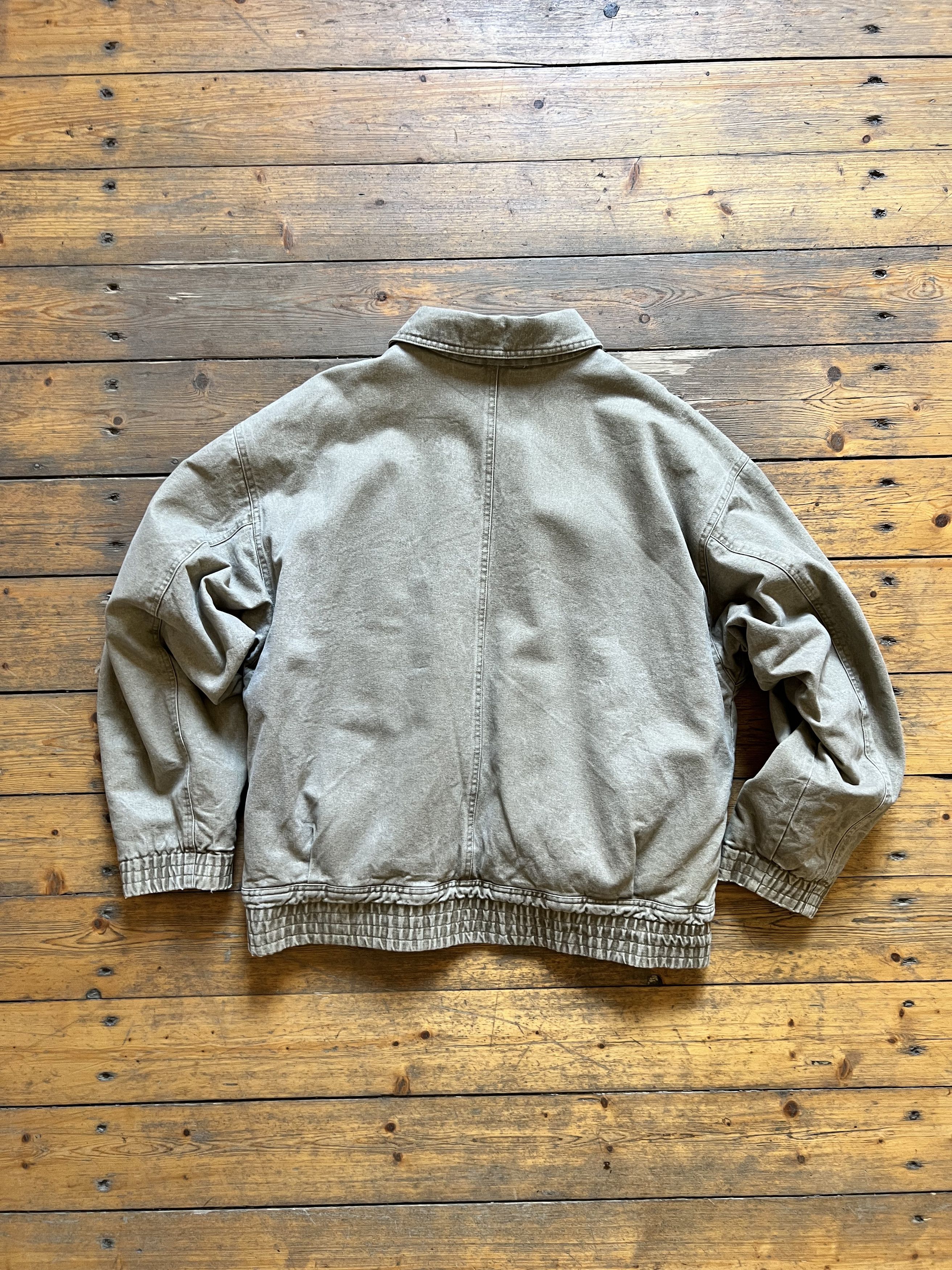 Other Vintage Heavy Denim Fly Metal Faded Fur France Bomber 1970s Size US XL / EU 56 / 4 - 4 Thumbnail