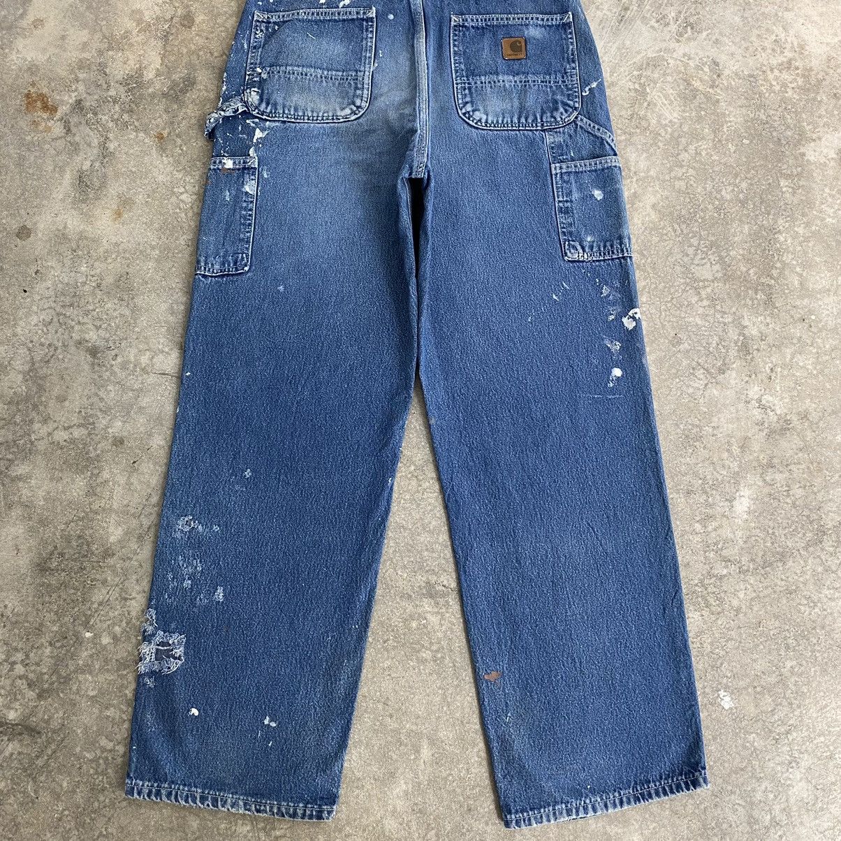 Carhartt Vintage Carhartt Splatter Ripped Carpenter Work Pants Size US 34 / EU 50 - 18 Thumbnail