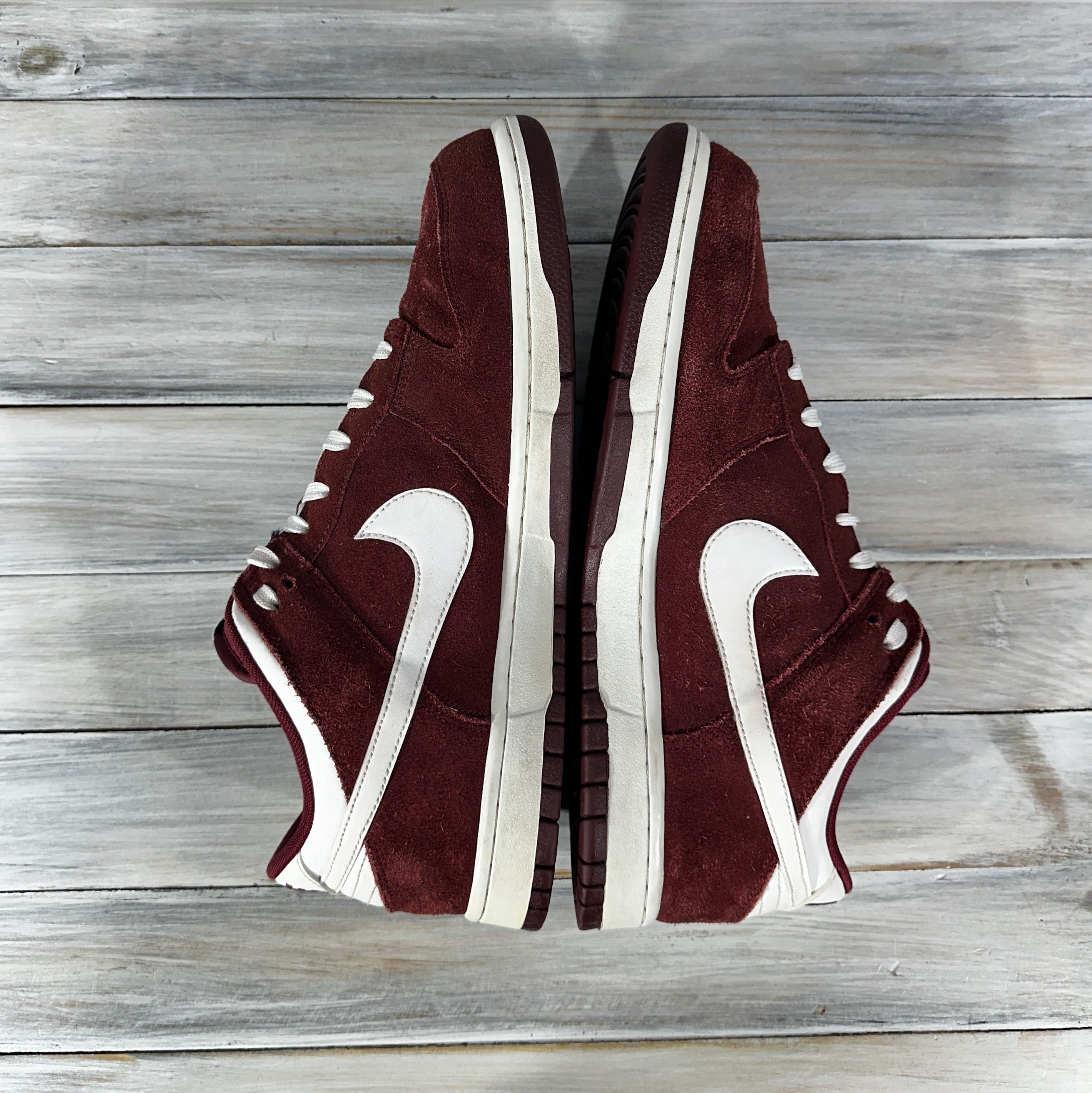 Nike Nike Dunk Low Team Red Suede Sneakers Very Rare Sport Shoes Size US 10 / EU 43 - 7 Thumbnail