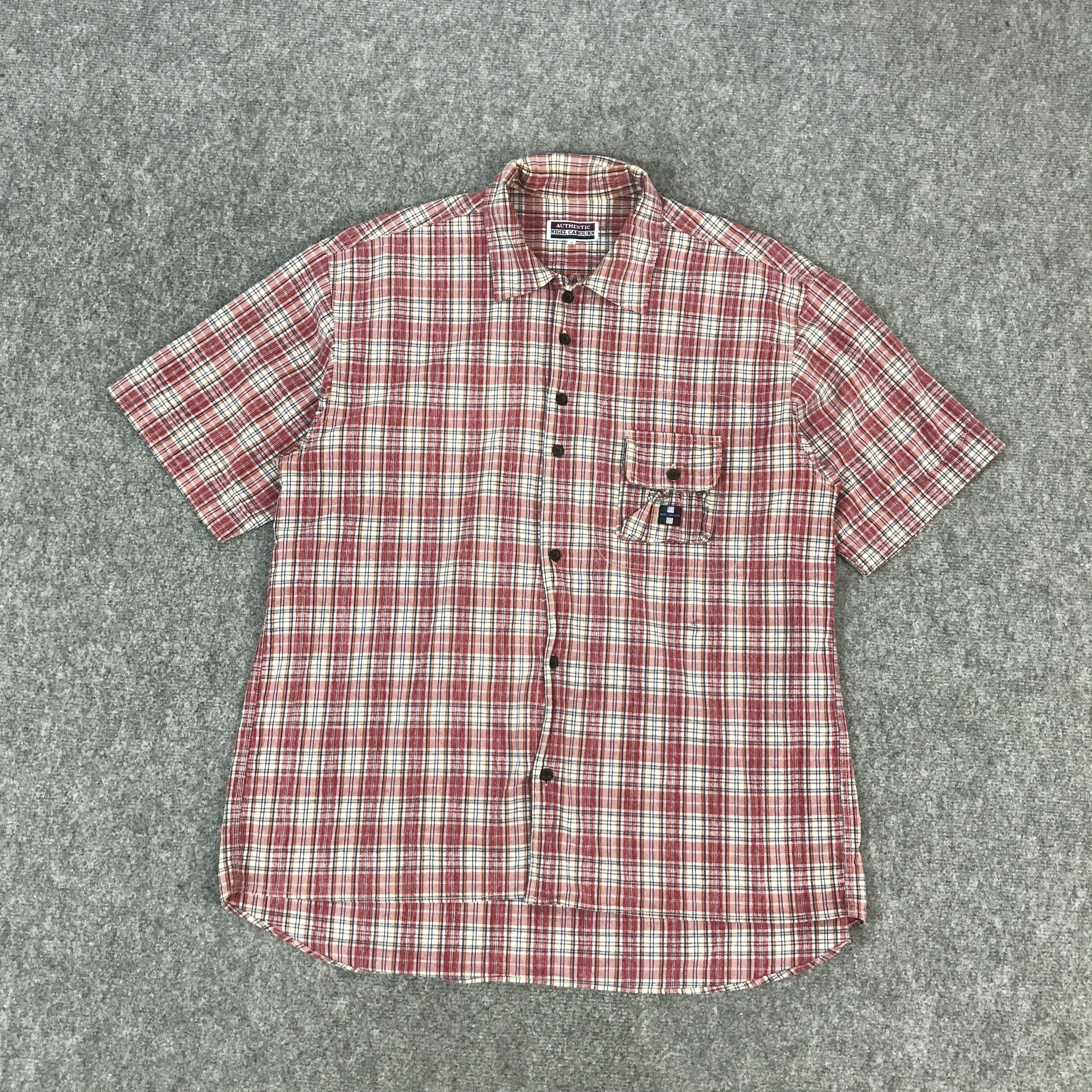 Japanese Brand AUTHENTIC NIGEL CABOURN TARTAN DESIGN BUTTON UP SHIRTS Size US L / EU 52-54 / 3 - 1 Thumbnail