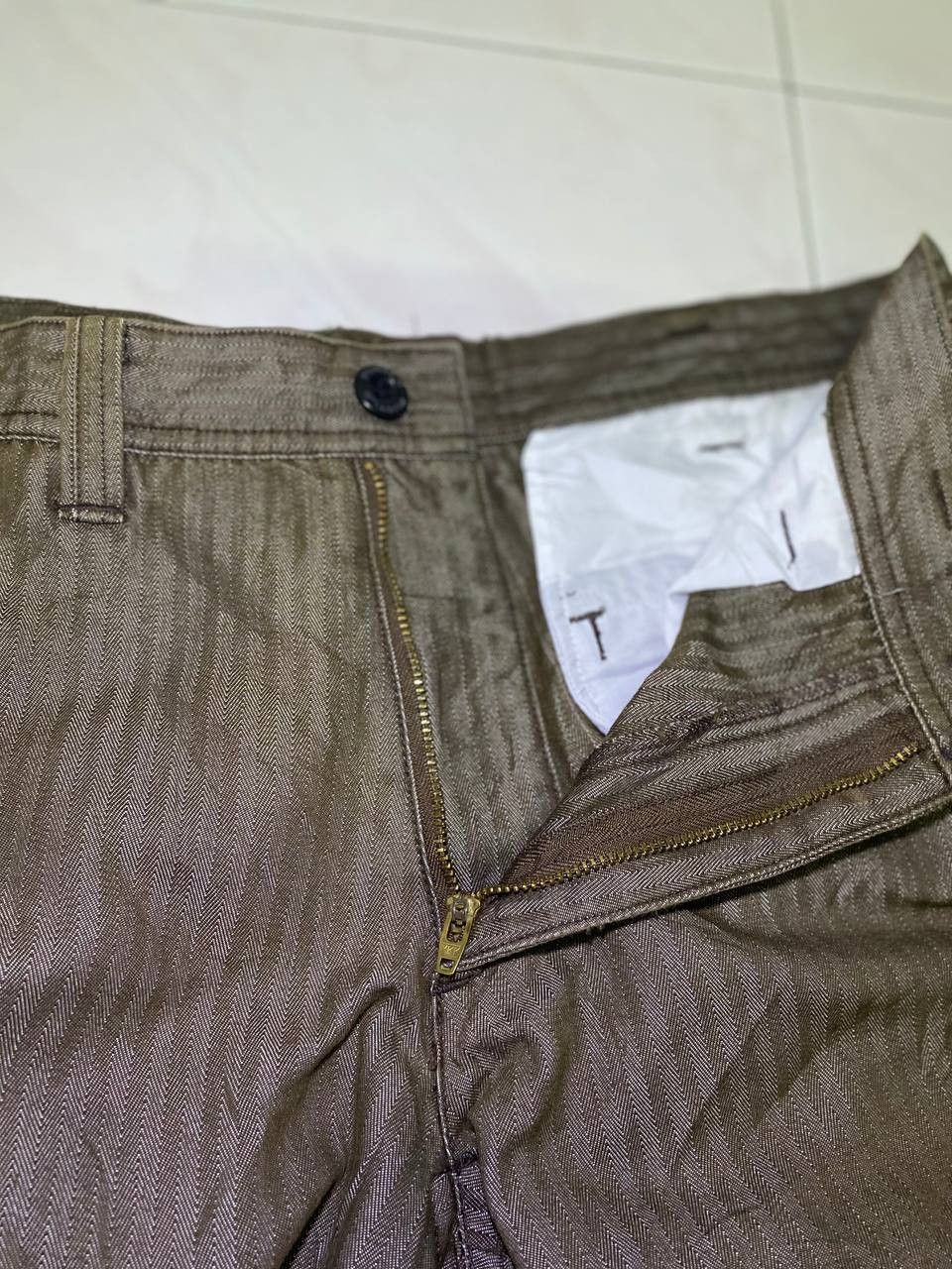 Japanese Brand burtle japanese brands cargo pants herringbone design Size US 32 / EU 48 - 8 Thumbnail