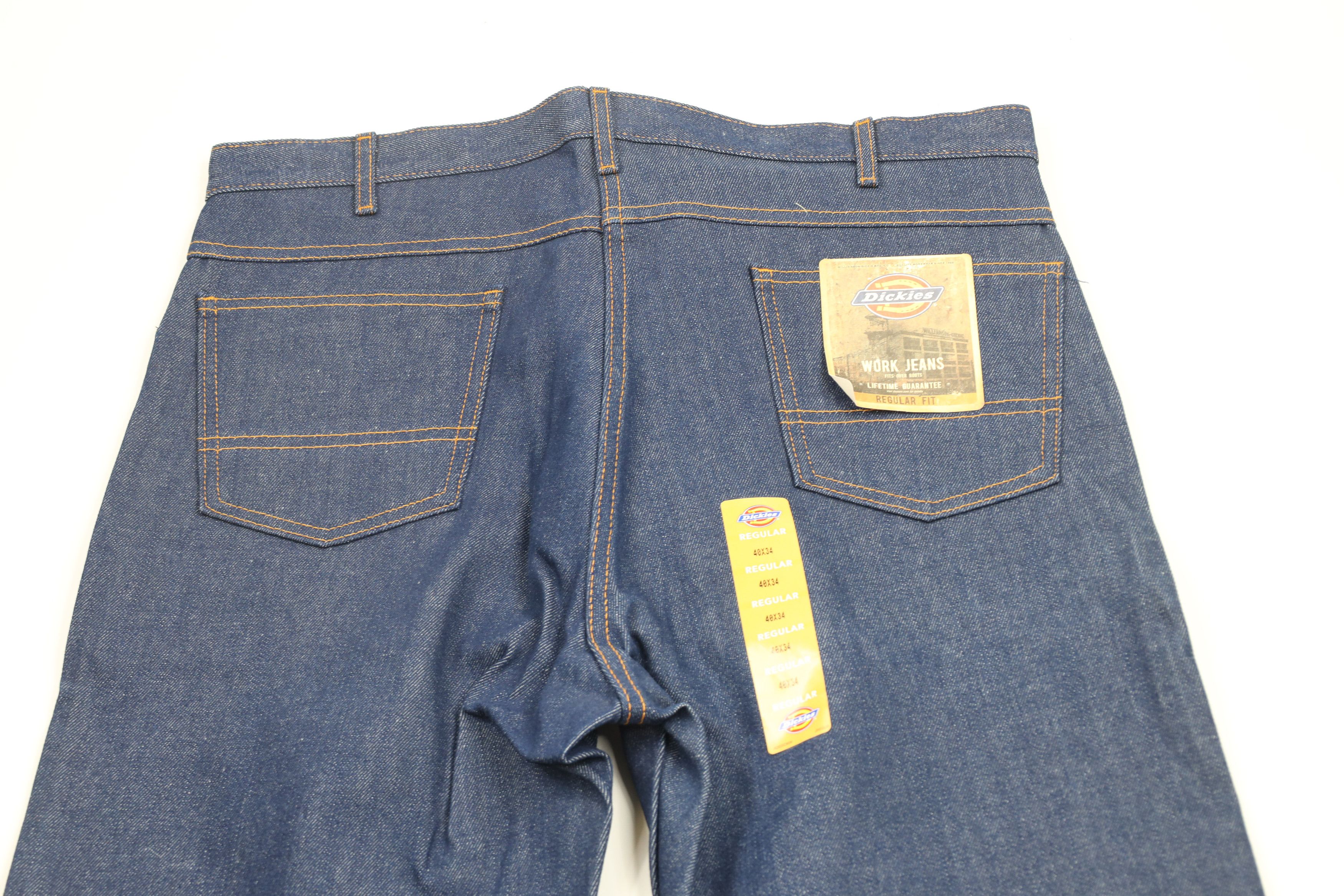 Dickies × Vintage Deadstock Vintage Y2K Dickies Wide Leg Denim Work Jeans Size US 40 / EU 56 - 8 Thumbnail