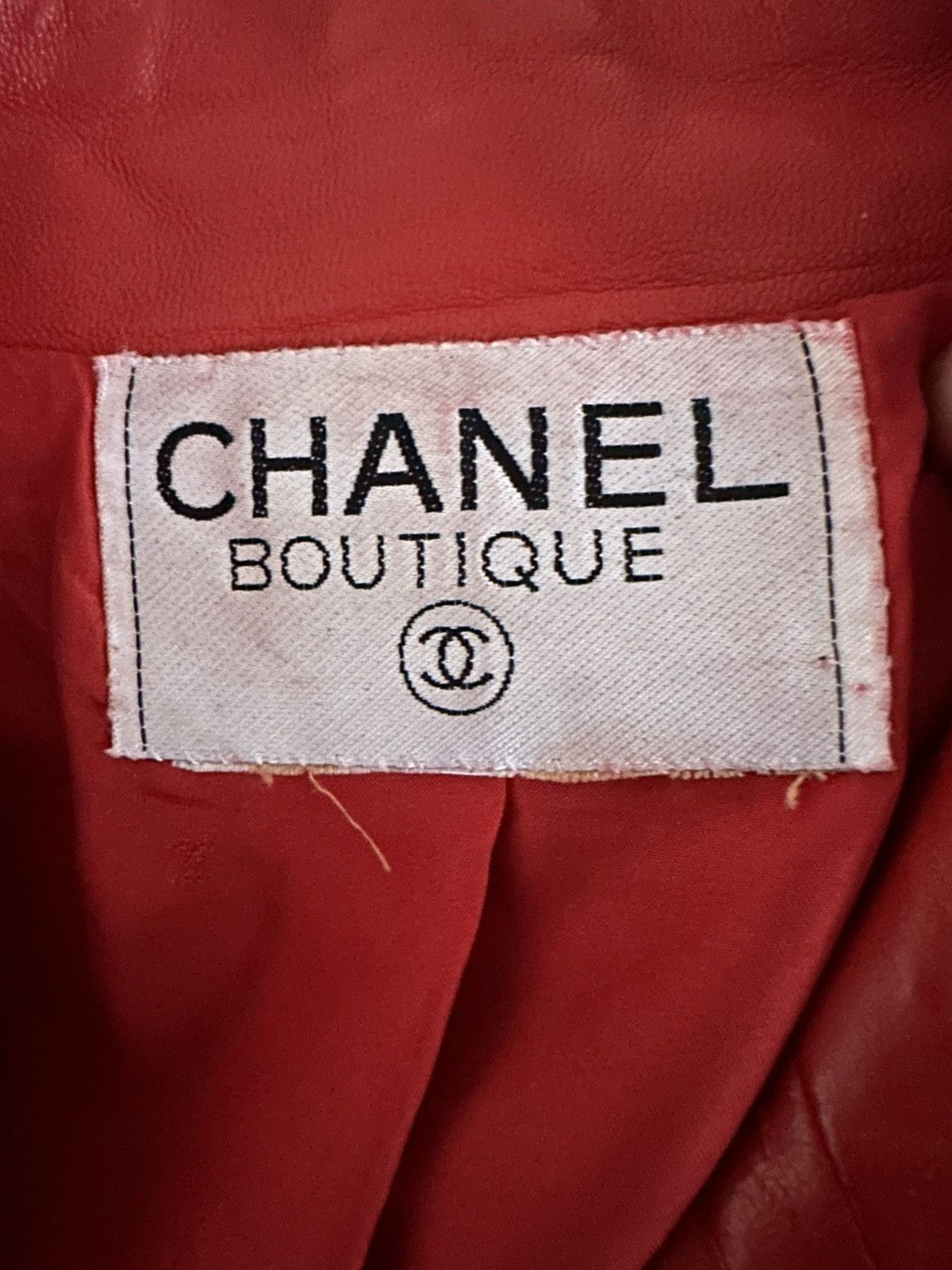 Chanel Archive Chanel Fall 1992 Red Leather Jacket Size S / US 4 / IT 40 - 5 Thumbnail
