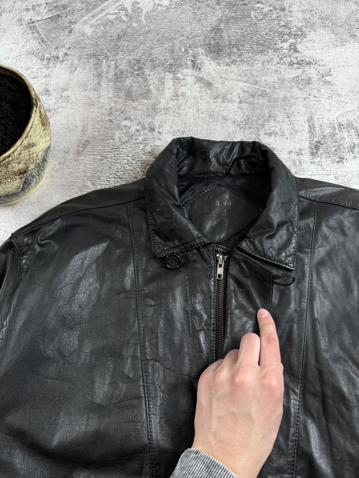 Genuine Leather Principles Collection Bomber Korea Large Y2K Jacket Coat Size US L / EU 52-54 / 3 - 9 Thumbnail