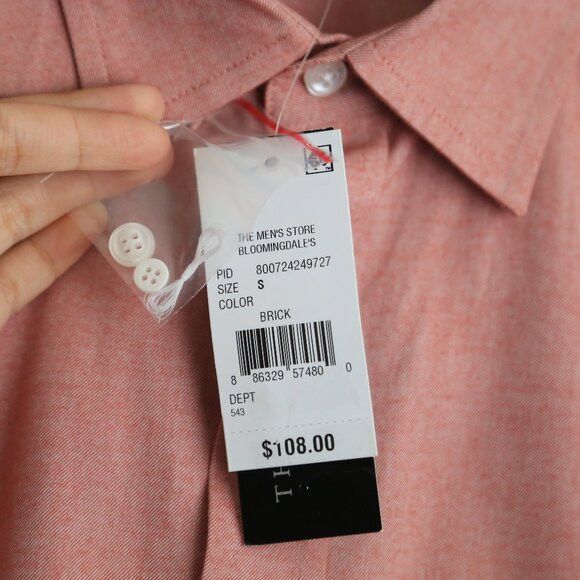 Bloomingdale's NWT The Men's Bloomingdale's Brick Button Down Size US S / EU 44-46 / 1 - 5 Thumbnail
