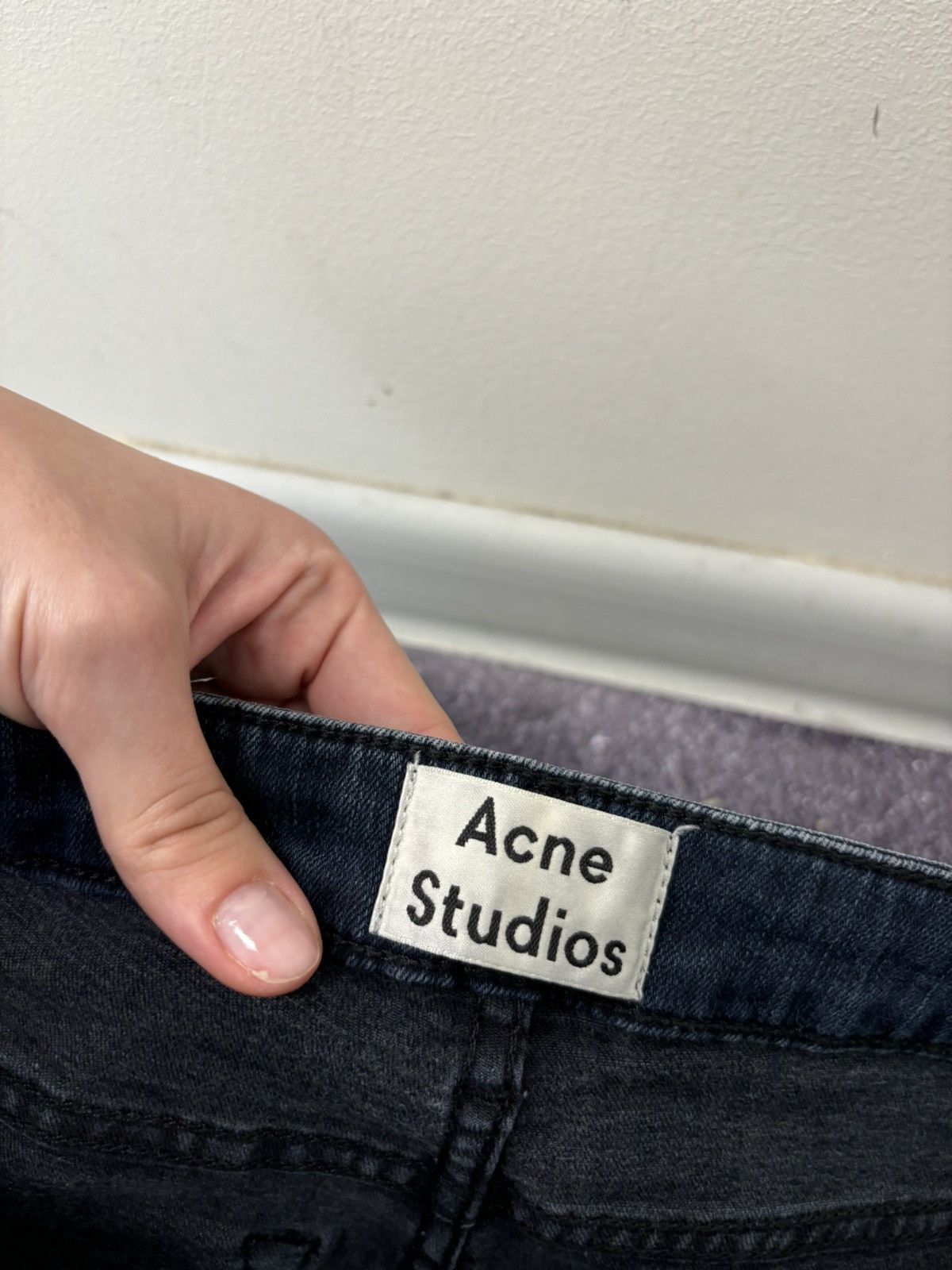 Acne Studios Acne Studios Skin 5 Deep Women’s Navy Blue Slim Denim Jeans Size 27" / US 4 / IT 40 - 7 Thumbnail