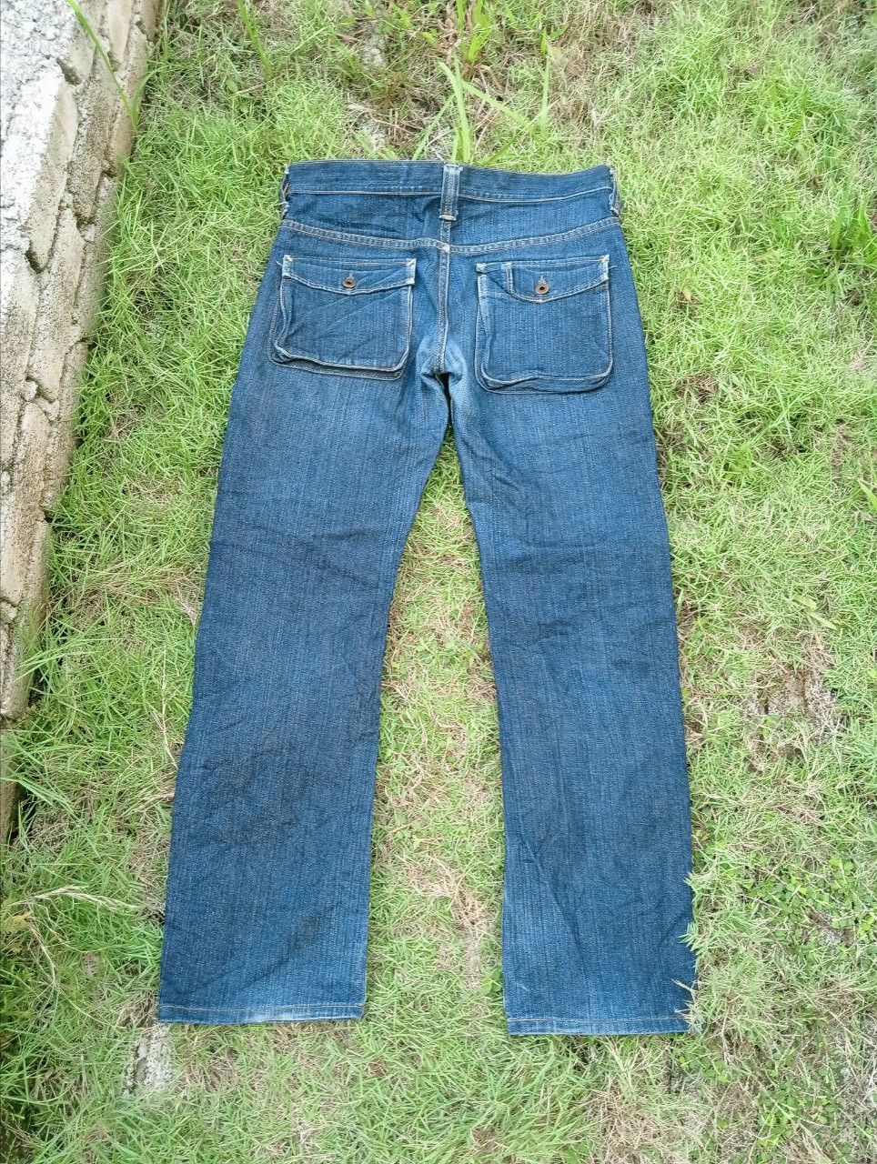 Japanese Brand JAPANESE STUDIO ECRU 6 POCKET BUSHPANTS JEANS Size US 33 - 8 Thumbnail