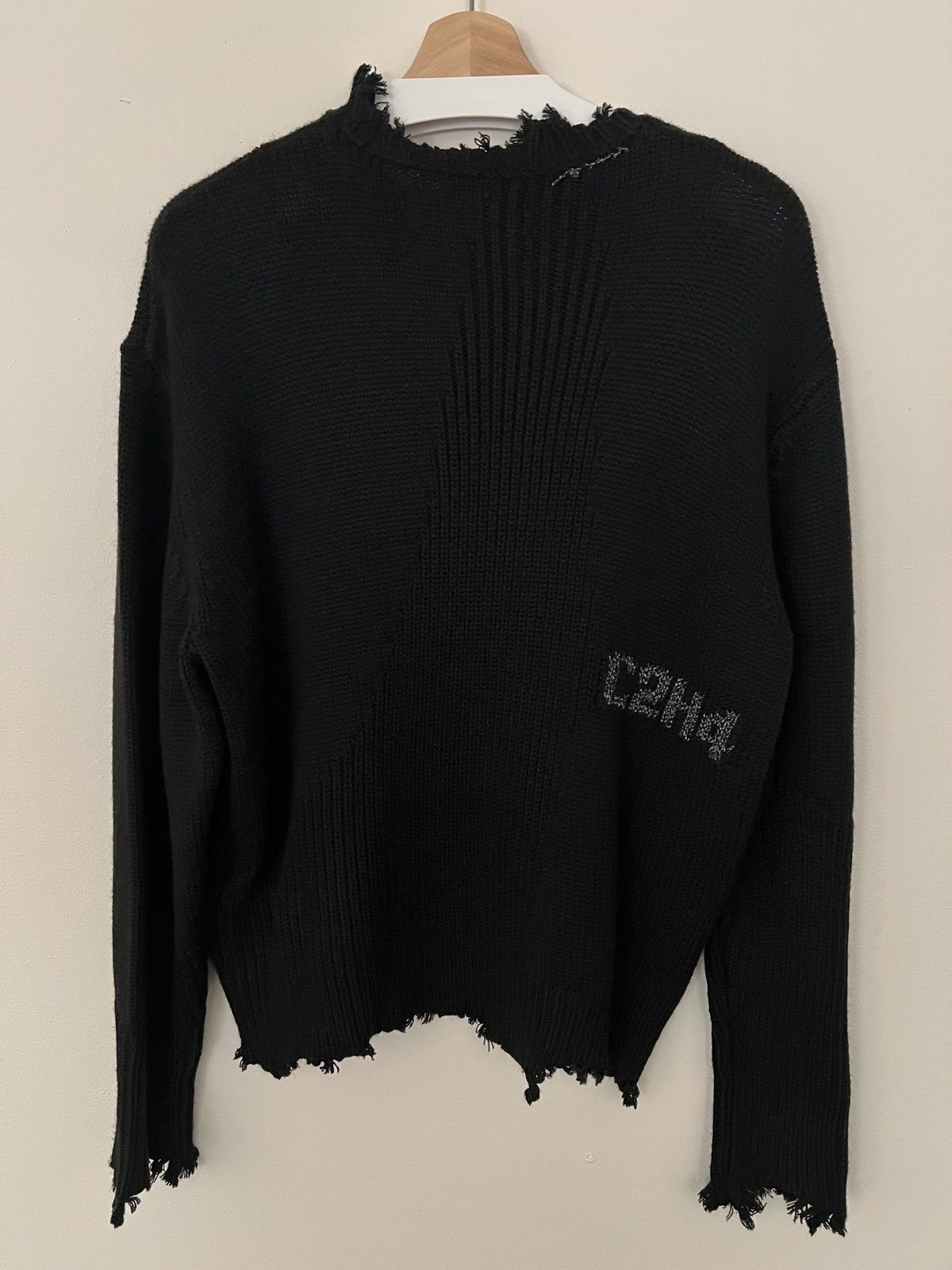C2H4 C2H4 Arc Sculpture Distressed Sweater Size US XS / EU 42 / 0 - 2 Thumbnail