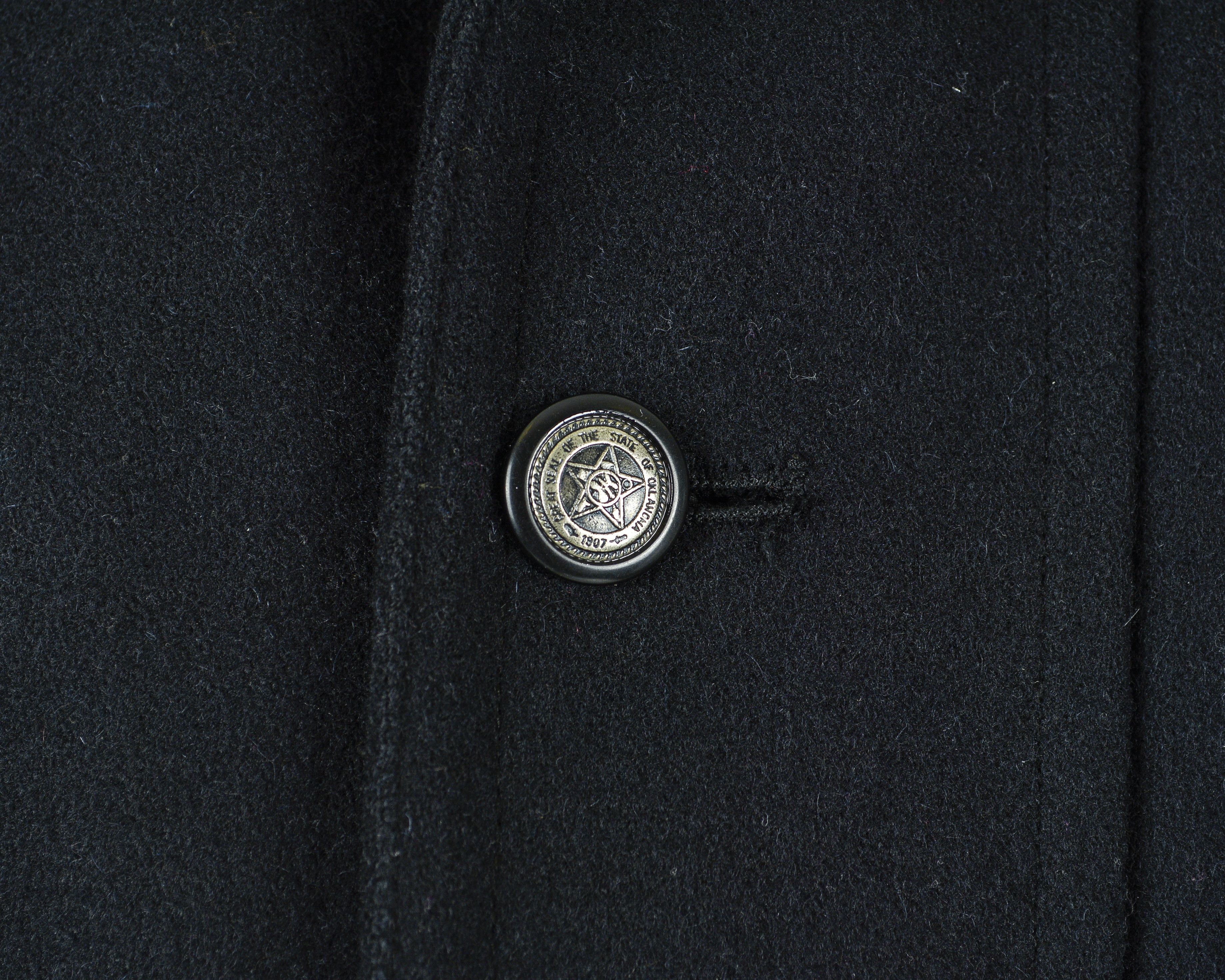Vintage KARLSBURG US 40 UK Wool Trench Jacket Pea Overcoat Vintage M Size US M / EU 48-50 / 2 - 5 Thumbnail