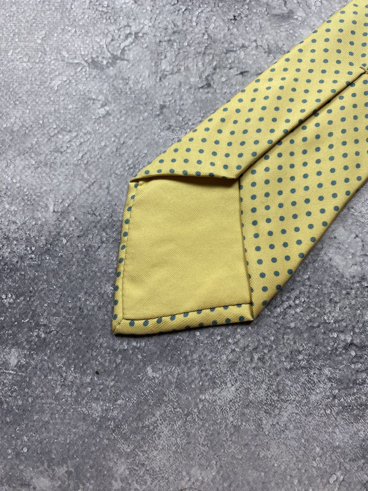 Hermes Hermes Tie Paris 100% Silk Made In France Polka Dot Necktie Size ONE SIZE - 10 Thumbnail