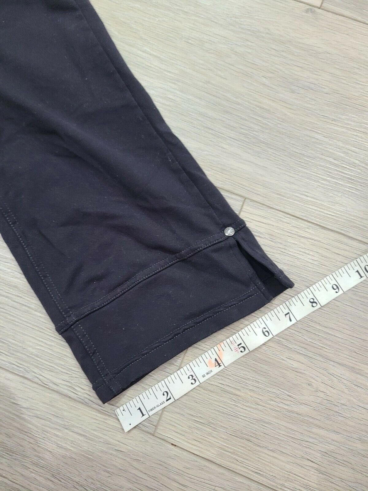 Designer Athleta Capri Pants Small Grey Yoga Pilates Size 28" / US 6 / IT 42 - 7 Thumbnail